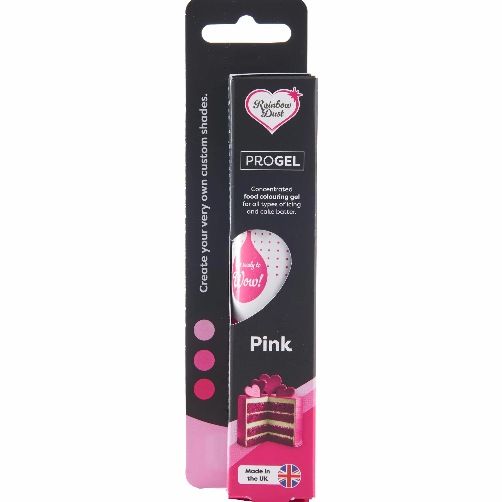 Colorante alimentario profesional Rainbow Dust ProGel Rosa 25g