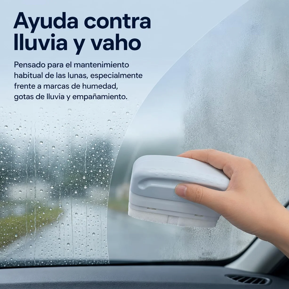 Limpiador de lunas 100 ml, esponja mágica para coche, pack de 12