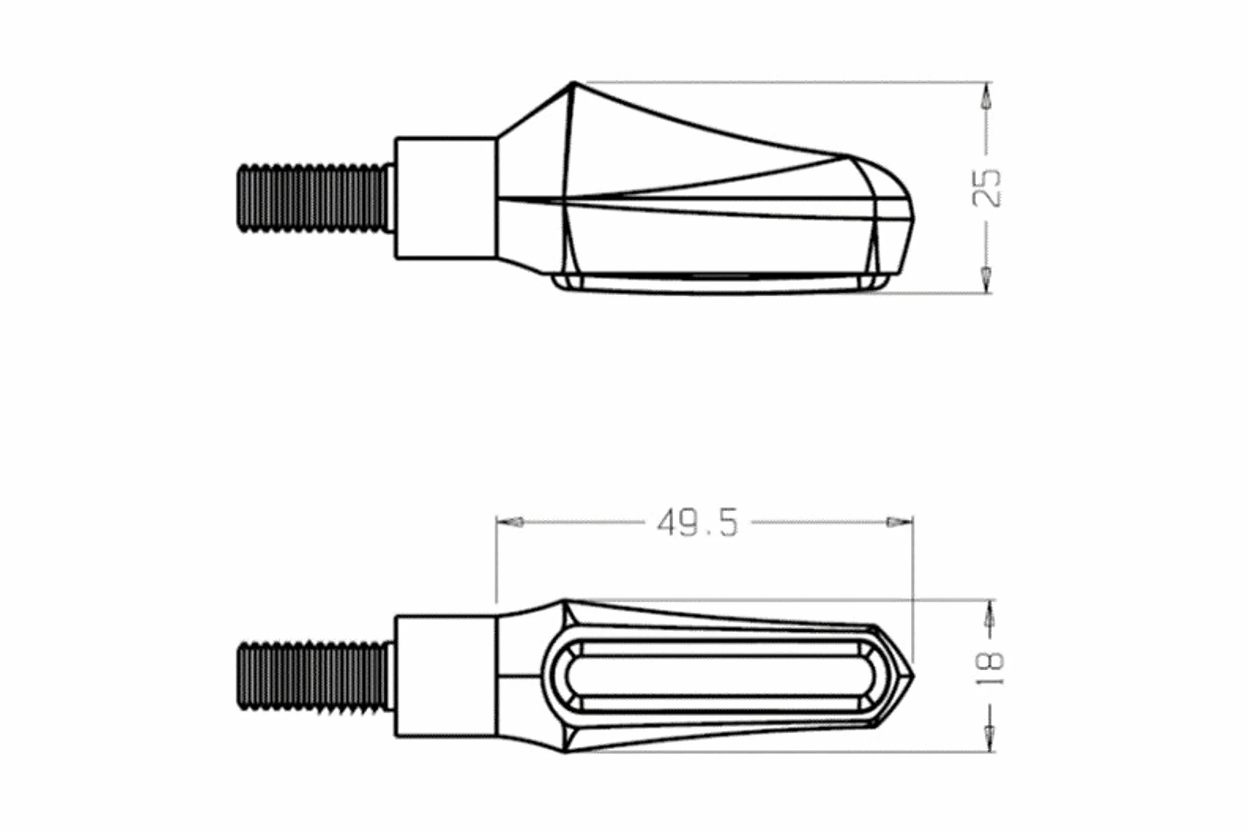 Puig 9084N Intermitentes LED homologados, Negro