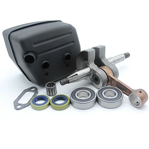 Kit de junta de silenciador de escape con cigüeñal para HUSQVARNA 61 268 272 XP K motosierra piezas del motor