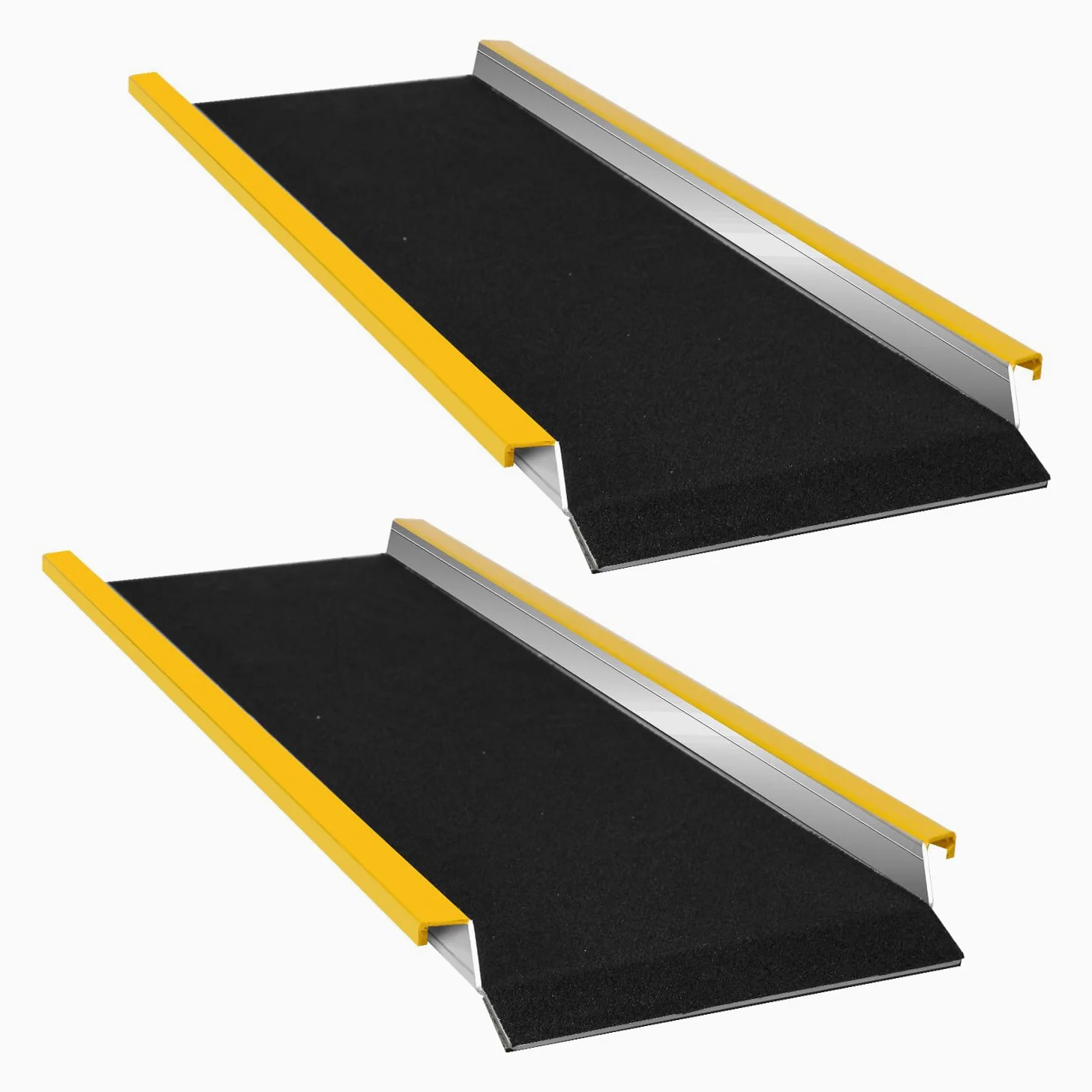 Rampa de Carga de Aluminio, 2 Unidades, 118 cm, Hasta 600 kg por Par, para Remolques, ATVs, Motos Pesadas y Cortadoras de Césped