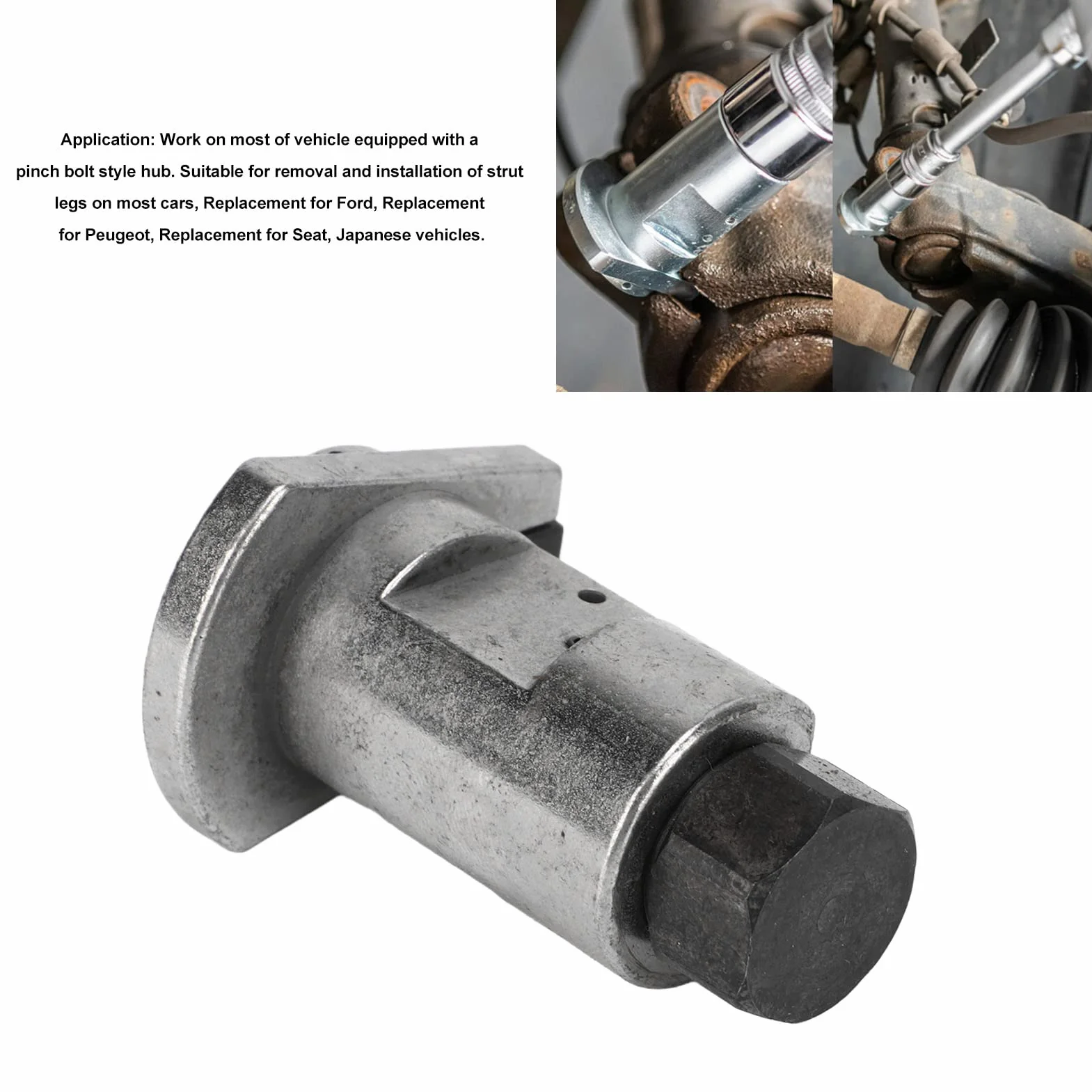 Ejoyous Herramienta de amortiguador, manguitos de eje, esparcidor de 5 – 11,5 mm, herramienta para rodamientos de rueda, herramienta de suspensión, expansor, tensor de muelle, amoladora de cubo de