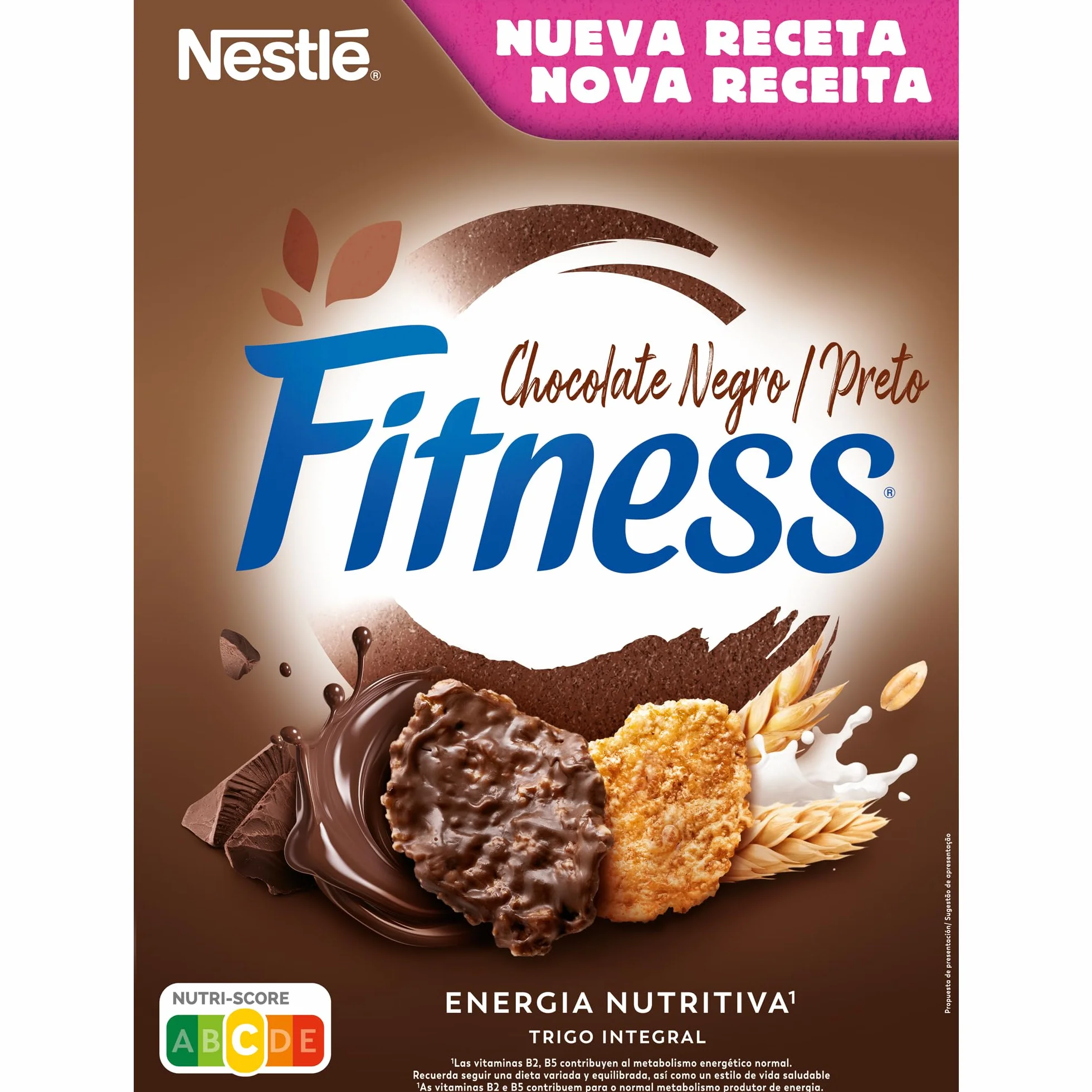Nestlé Fitness Chocolate Negro Cereales Integrales 375 g