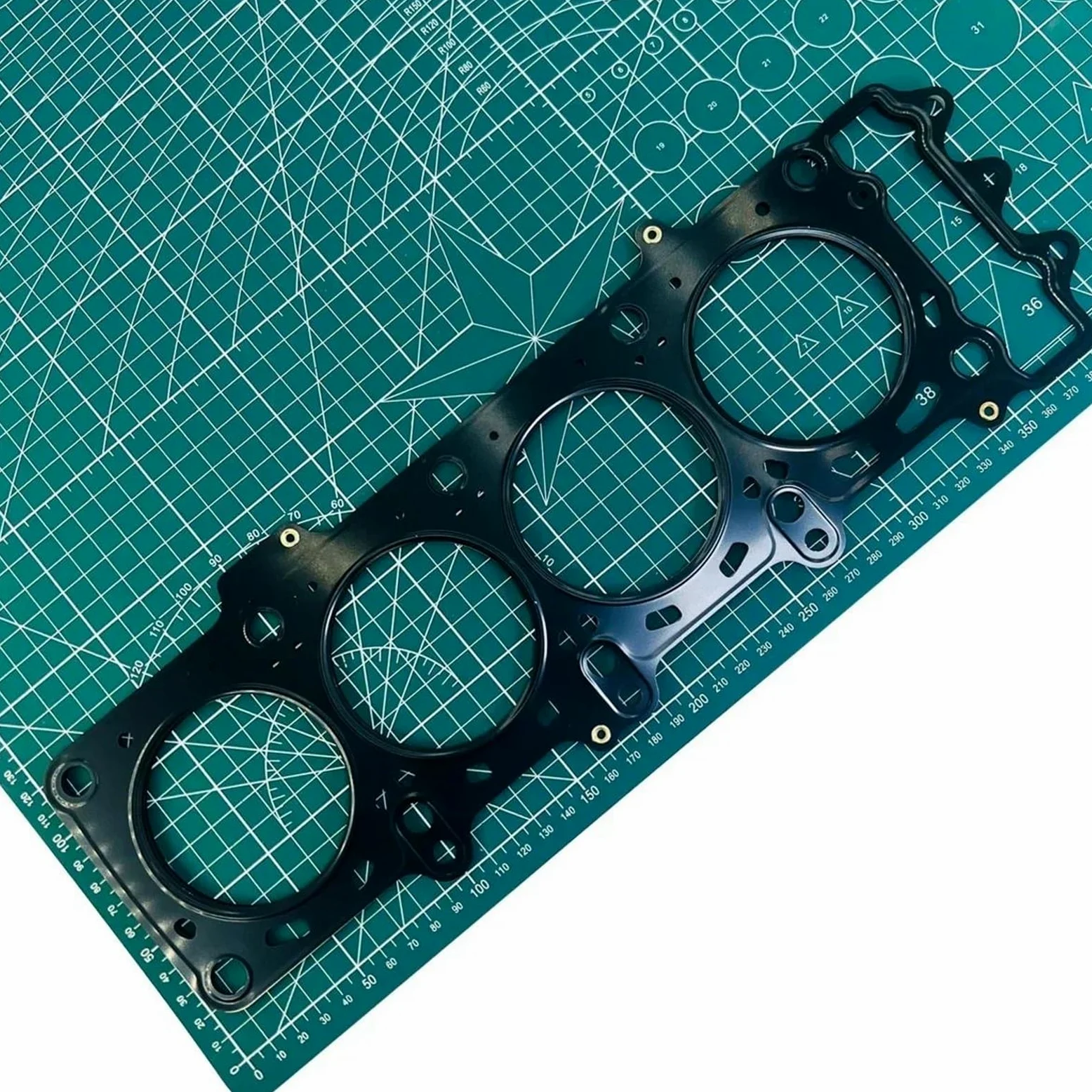 junta de papel de caucho Kit Juntas Cárter Aceite Cilindro Tapa Embrague Generador Para Motor Motocicleta Para Para Z800 Para ZR800 2013-2016(Cylinder Head Gasket)