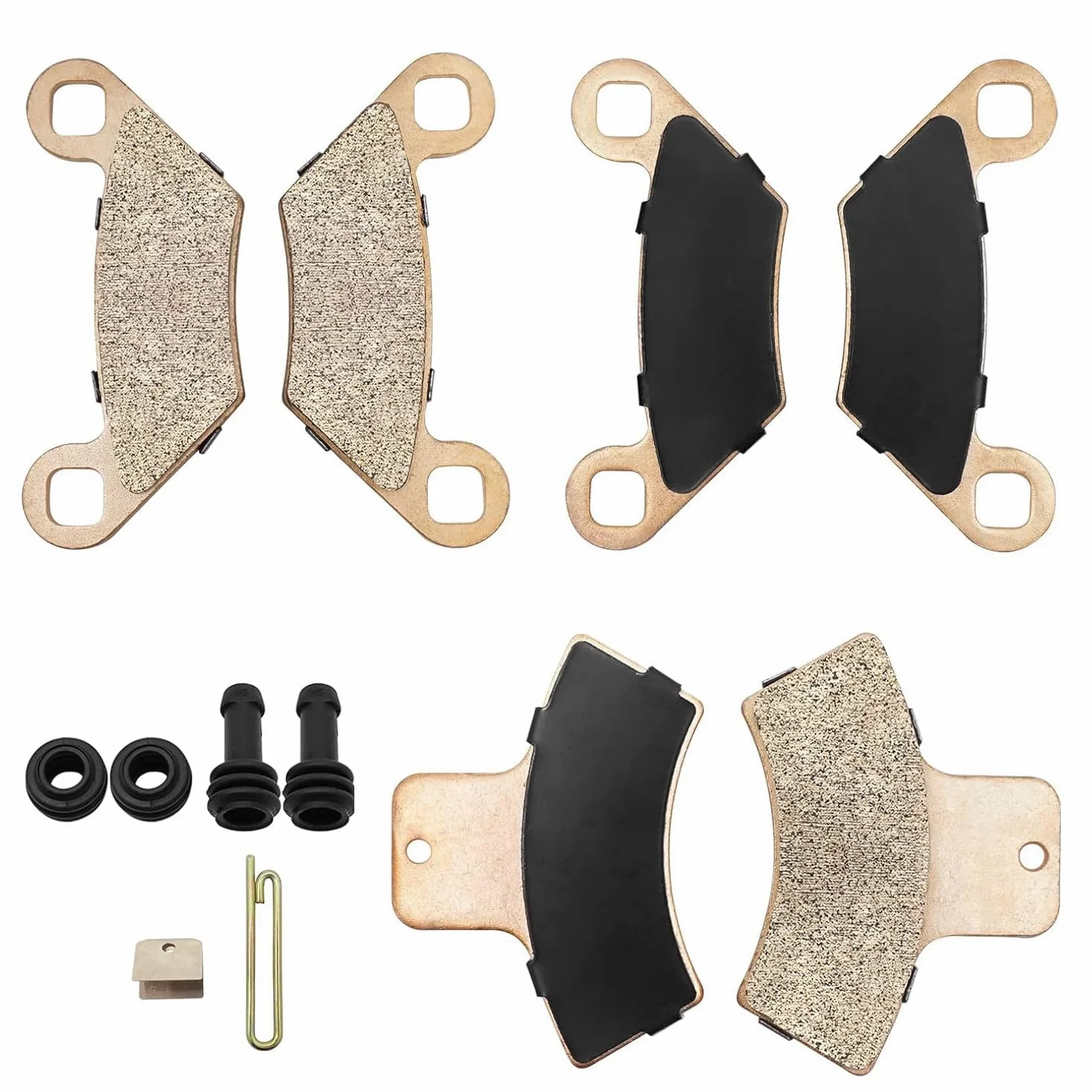 Sinterizado delantero y trasero pastillas de freno y botas para Polaris Sportsman Magnum Trail Boss Trail Blazer Scrambler Xplorer Xpedition 500 425 400 335 330 325 250
