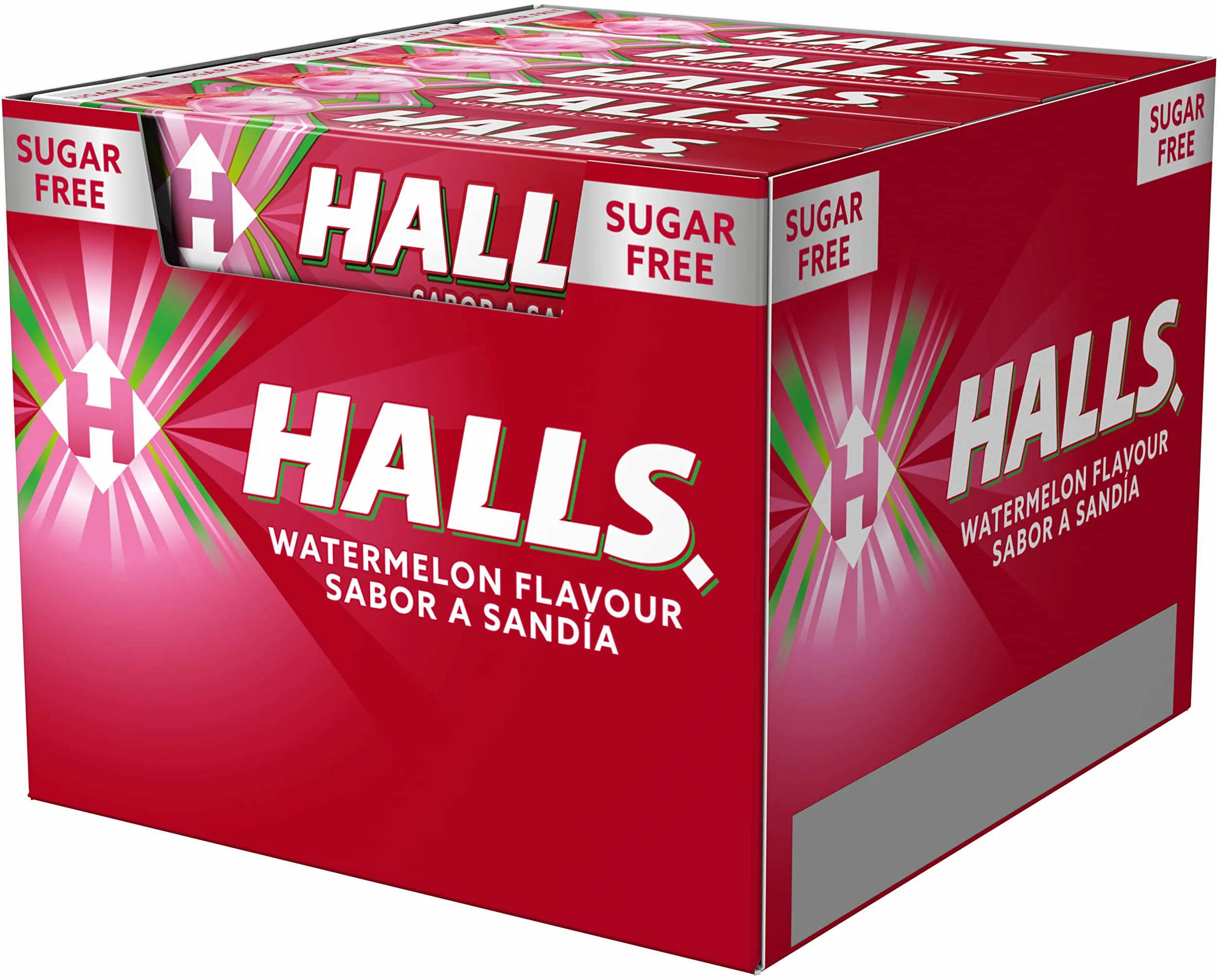 Halls Sandía Caramelo duro Caja 20 Sticks 32 g