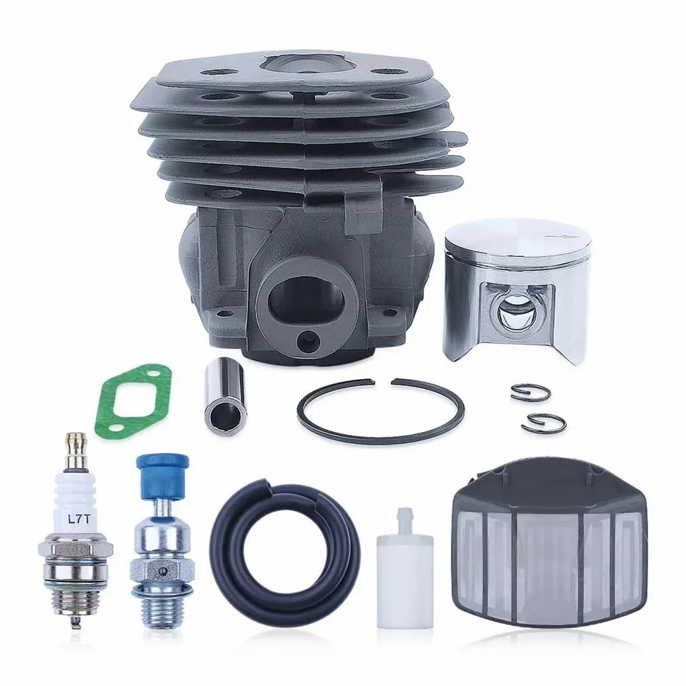 Kit de línea de Gas de Filtro de Combustible de Aire de pistón de Cilindro for Motosierra Jonsed CS 2159 CS 2156 CS2159 CS2156 EPA 47mm Puerto de Gran Cilindro Niksl