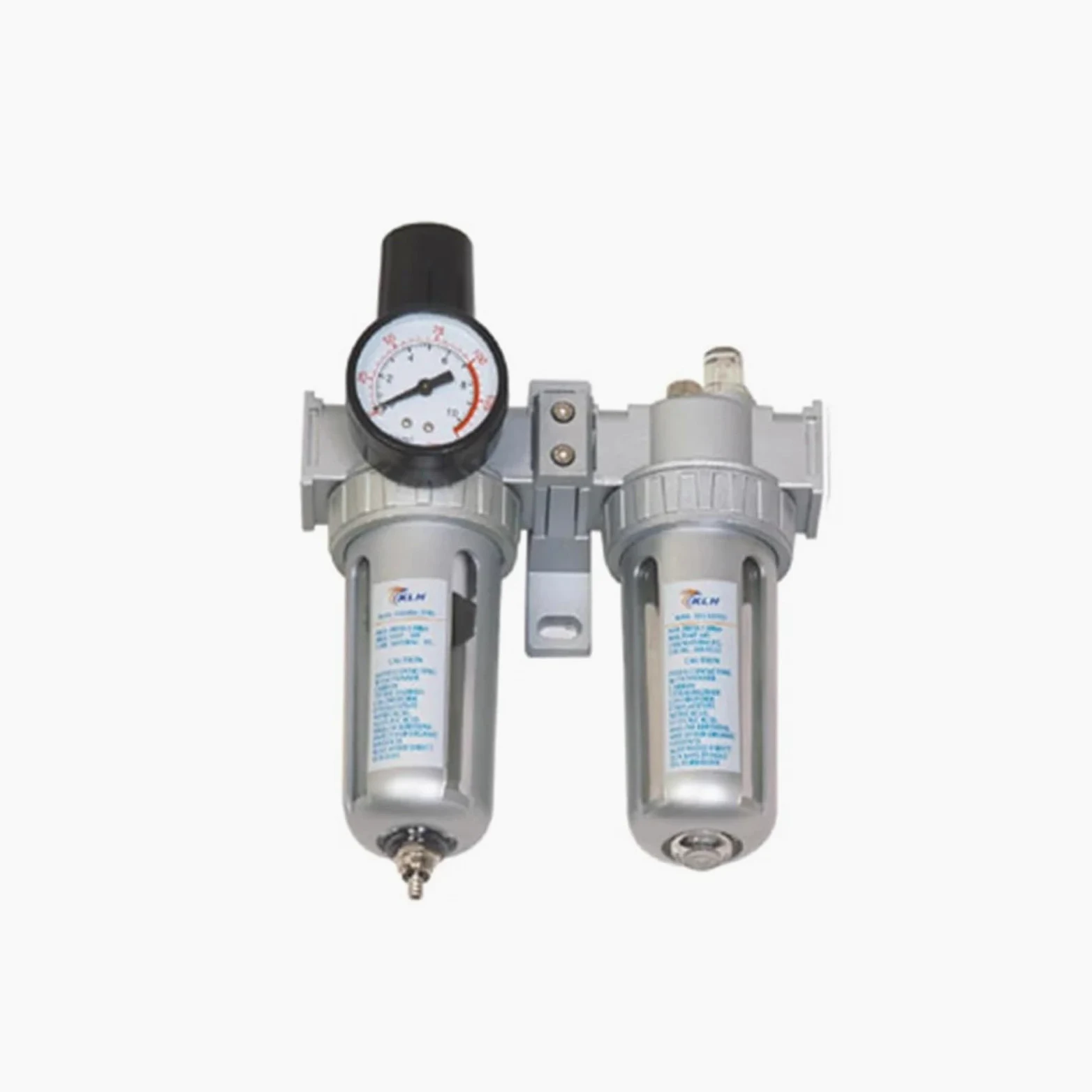 Filtro y regulador de Trampa Agua Humedad for lubricador Aceite compresor Aire 3/8'' con Soporte(45659)