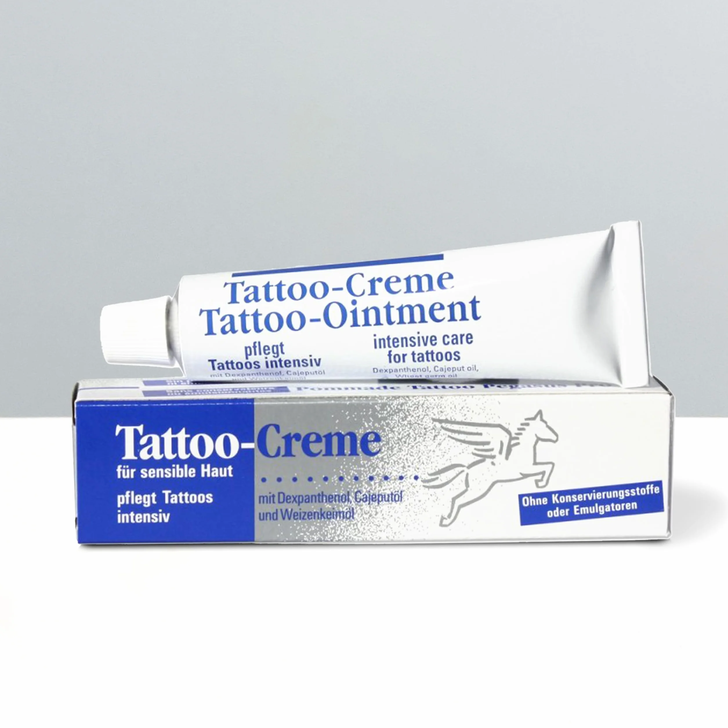 Crema Pegasus Pro para tatuajes con aceite de cajeput, 2 x 25 ml