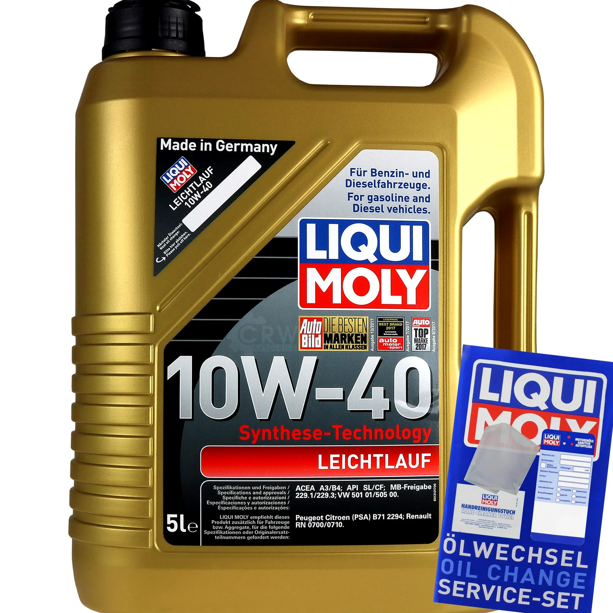 Juego de filtros de inspección 8 litros de aceite de motor de marcha suave 10W-40 SCT Germany