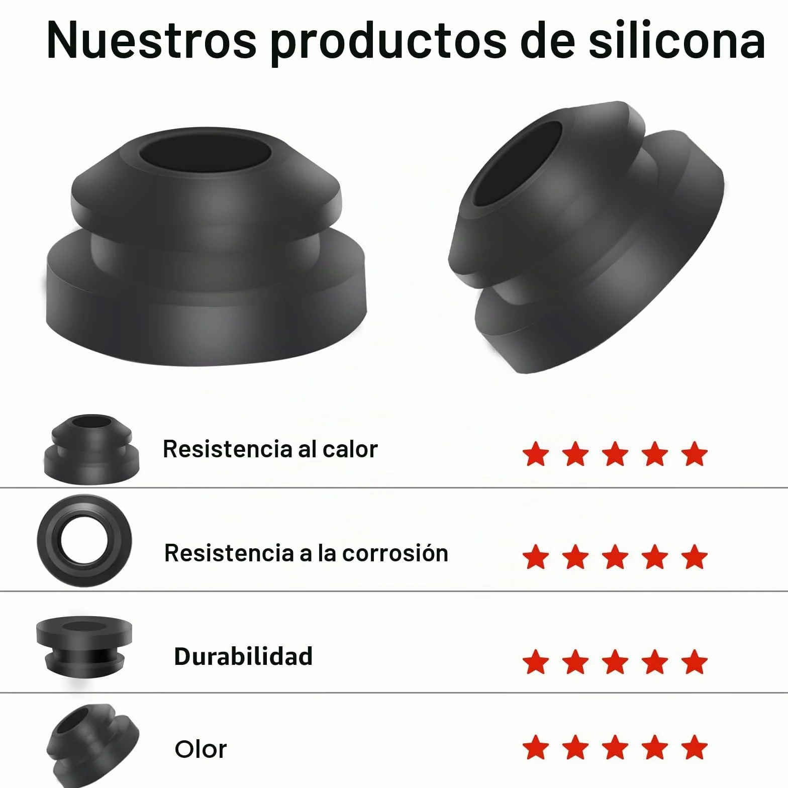 30 Pcs Pies de Goma para Hornillos de Autocaravanas, Conductos de Goma, Tapones de Goma de Protección Compatibles para Dometic Smev Thetford Varillas de 5mm Autocaravana Accesorios