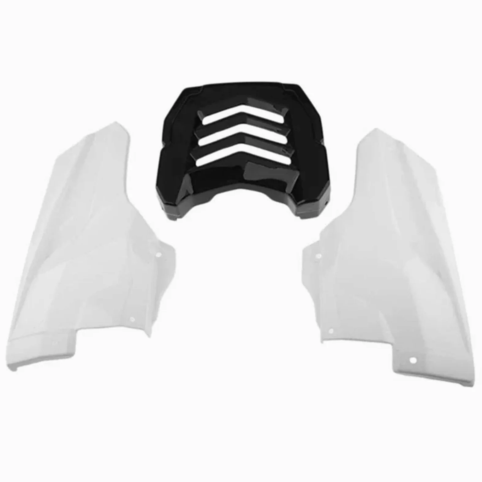 Alas para Moto Protector de Motor de Motocicleta, Cubierta Protectora bajo carenado, Compatible con Honda MSX125 Deflector Aire(Black)