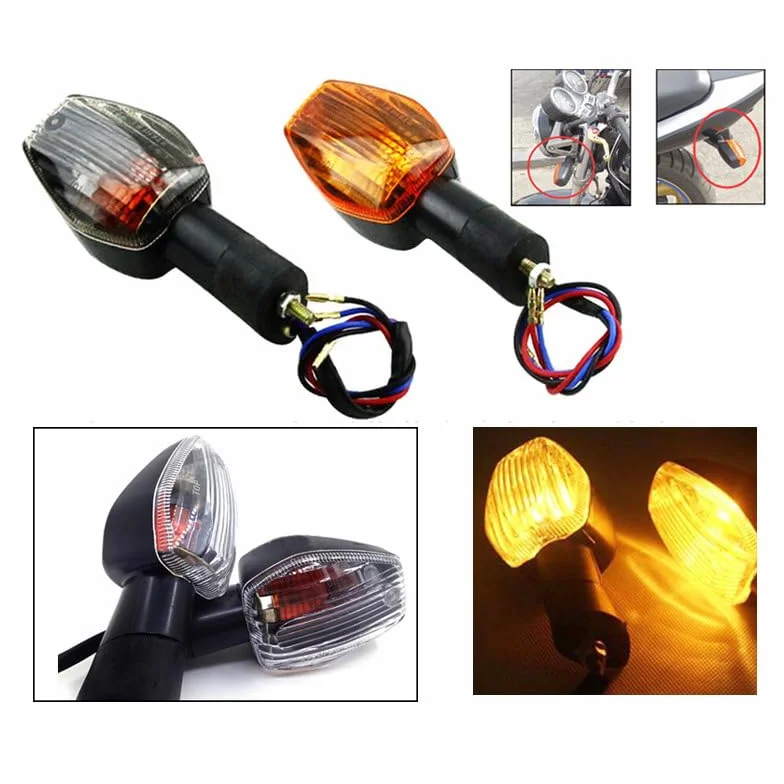 Intermitentes Moto Lámpara indicadora de luz de señal de giro, compatible For HONDA CB400SF CB600 900, compatible For HORNET RVT 1000R CBR 919 05-up 1300, accesorios for motocicleta, 2 uds. Intermiten