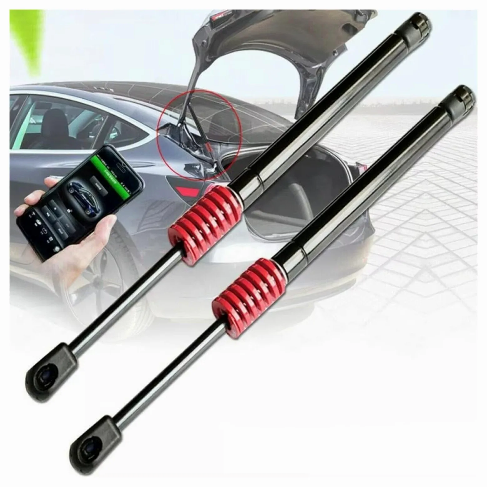 Para Para Spark Para M400 2015-2022 Hatchback Portón Trasero Maletero Soportes Elevación Puntales Automáticos Con Resortes Amortiguadores Gas Maletero