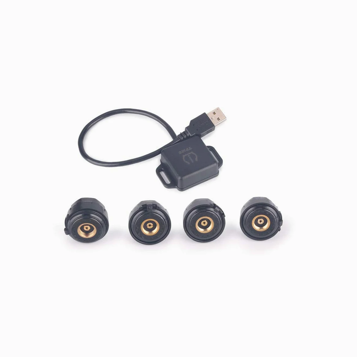 erisin USB TPMS Module Tool Presión de neumáticos 4 sensores para Android 8.0 8.1 Stereo