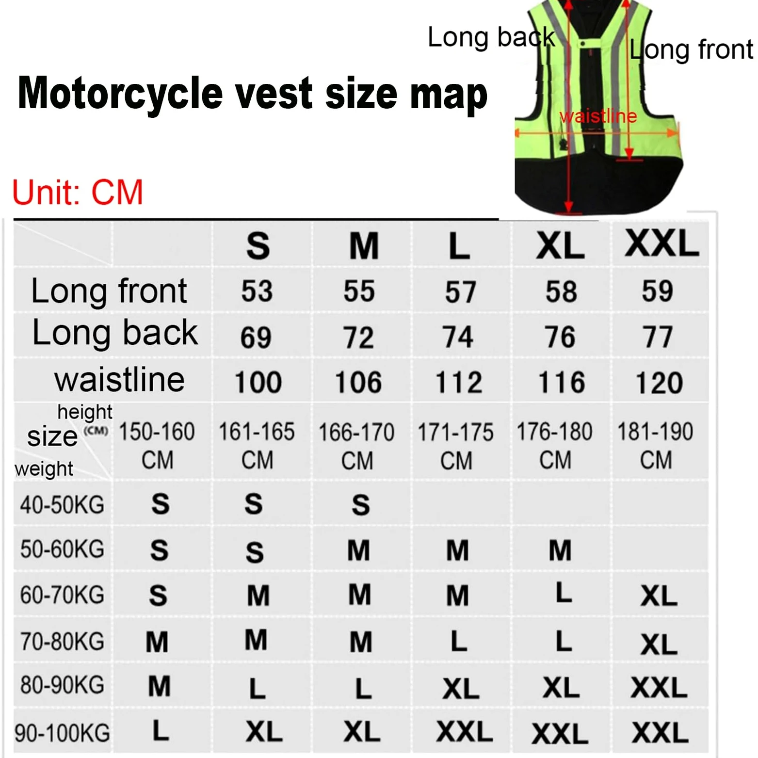 Chaleco Con Airbag for Motocicleta Unisex Chaleco Ajustable, Seguridad for Motociclistas Y Equitación 0,1S Activa El Airbag(Green,X-Large)