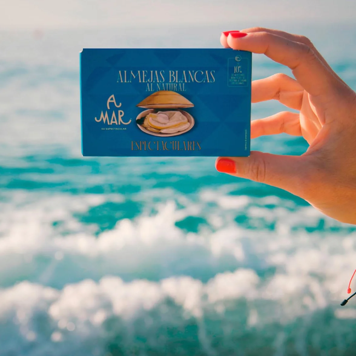 Almejas Blancas al Natural A Mar Espectacular Pack de 5 Latas Conservas Gourmet