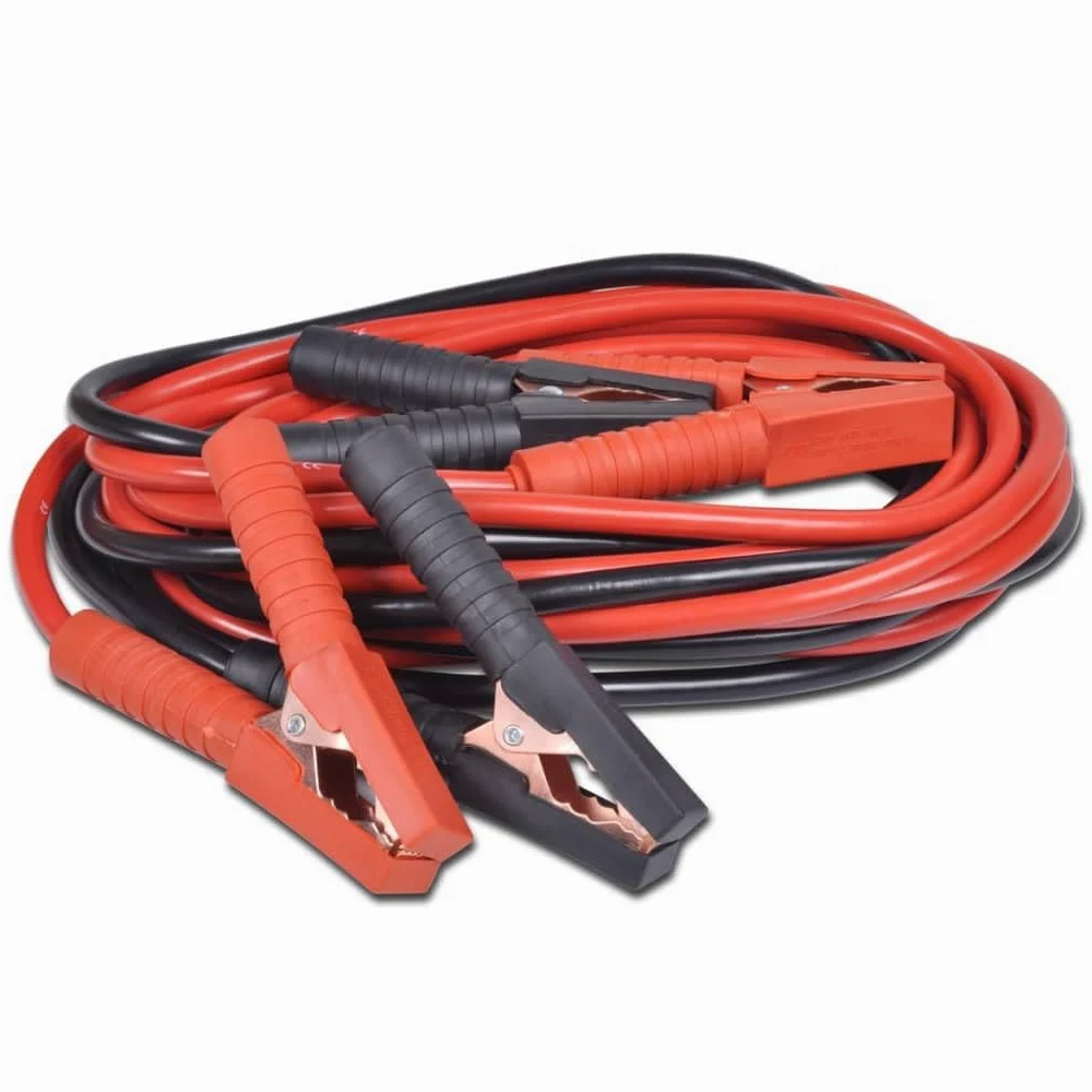 Mangloder - 2 cables de arranque 1000 A de cobre de 5 m para vehículos de hasta 5000 cm³, cable de puente, cable de arranque, cable de batería, asistencia en carretera, coche, moto, camión, taller