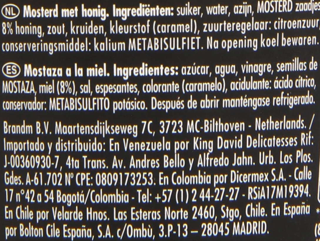 Maille A La Miel Mostaza 230 Gramo