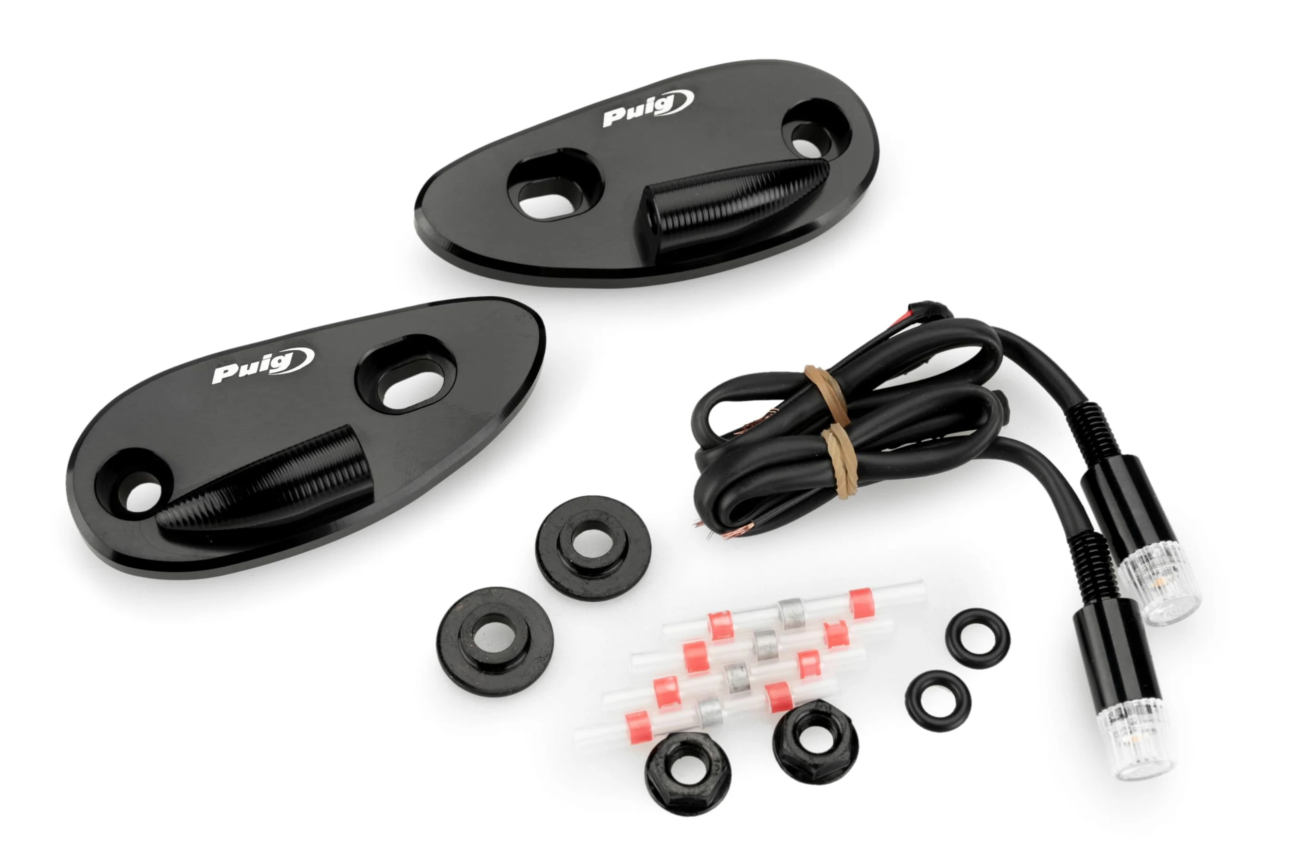 Puig 22043N Tapas Retrovisores con Intermitente Tab LED homologados, Negro