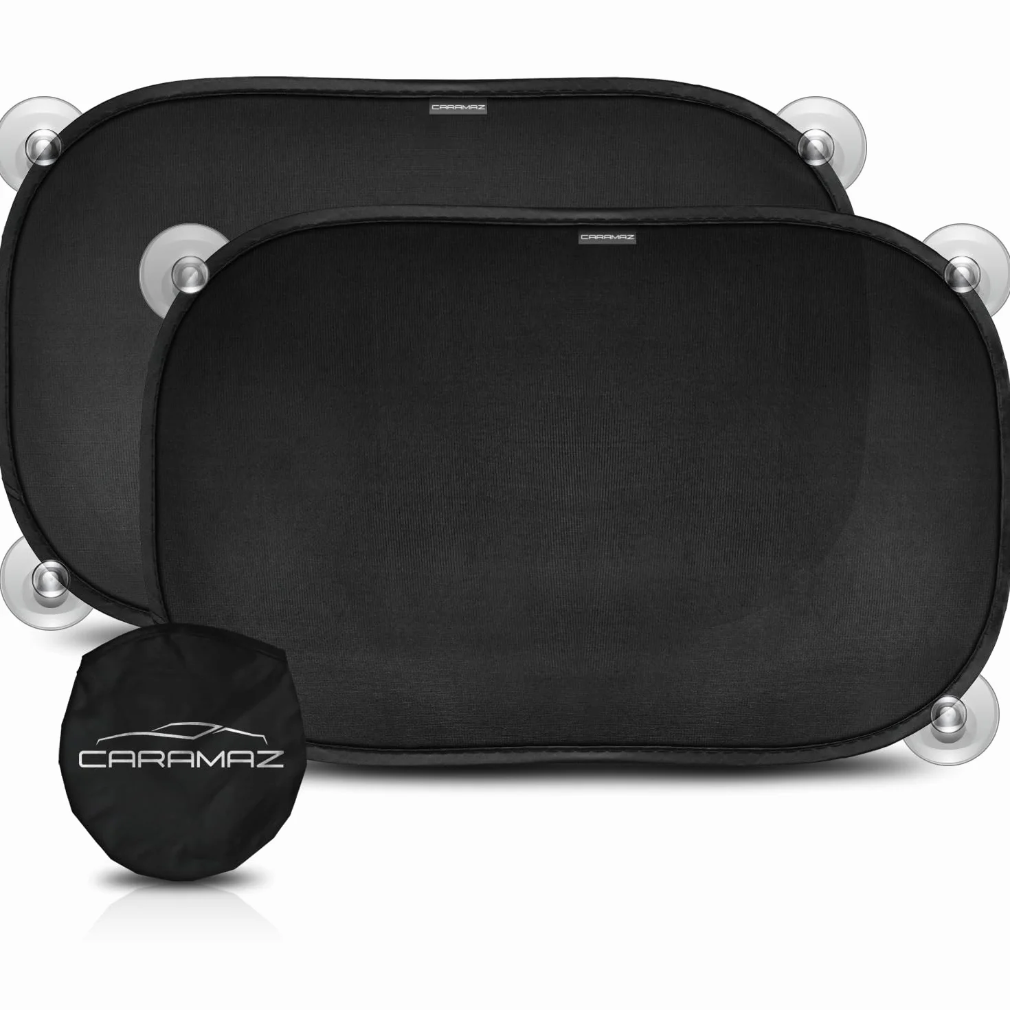 Parasol Coche Protección UV Certificada Óptima Oscuridad Autoadhesivo 51x31 cm Negro para Bebés y Mascotas