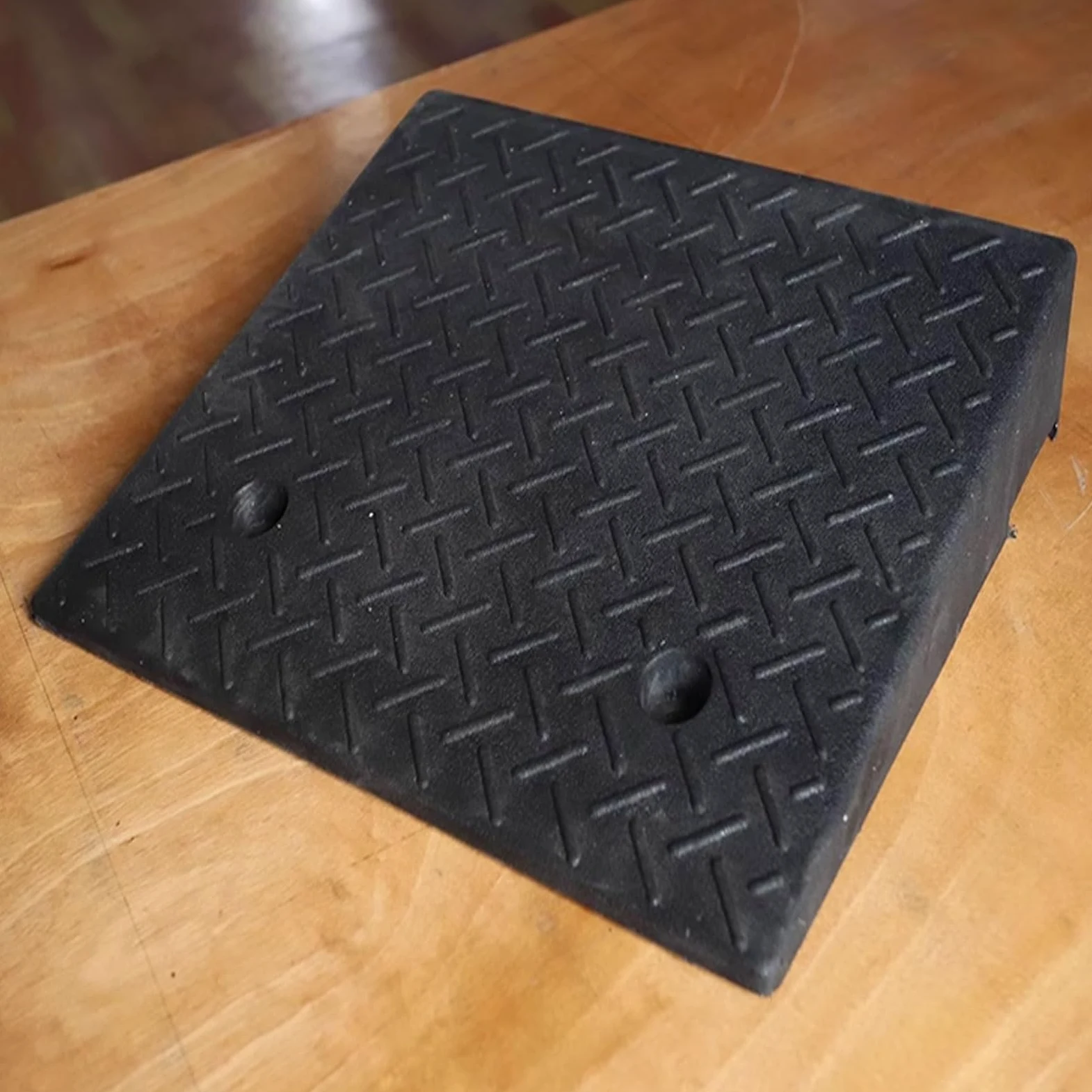 Rampa De Bordillos De Fibra De Goma, Rampa De Entrada, Rampas Portátiles para Escalones, Rampas De Umbral para Vehículos con Usos Múltiples, Negro