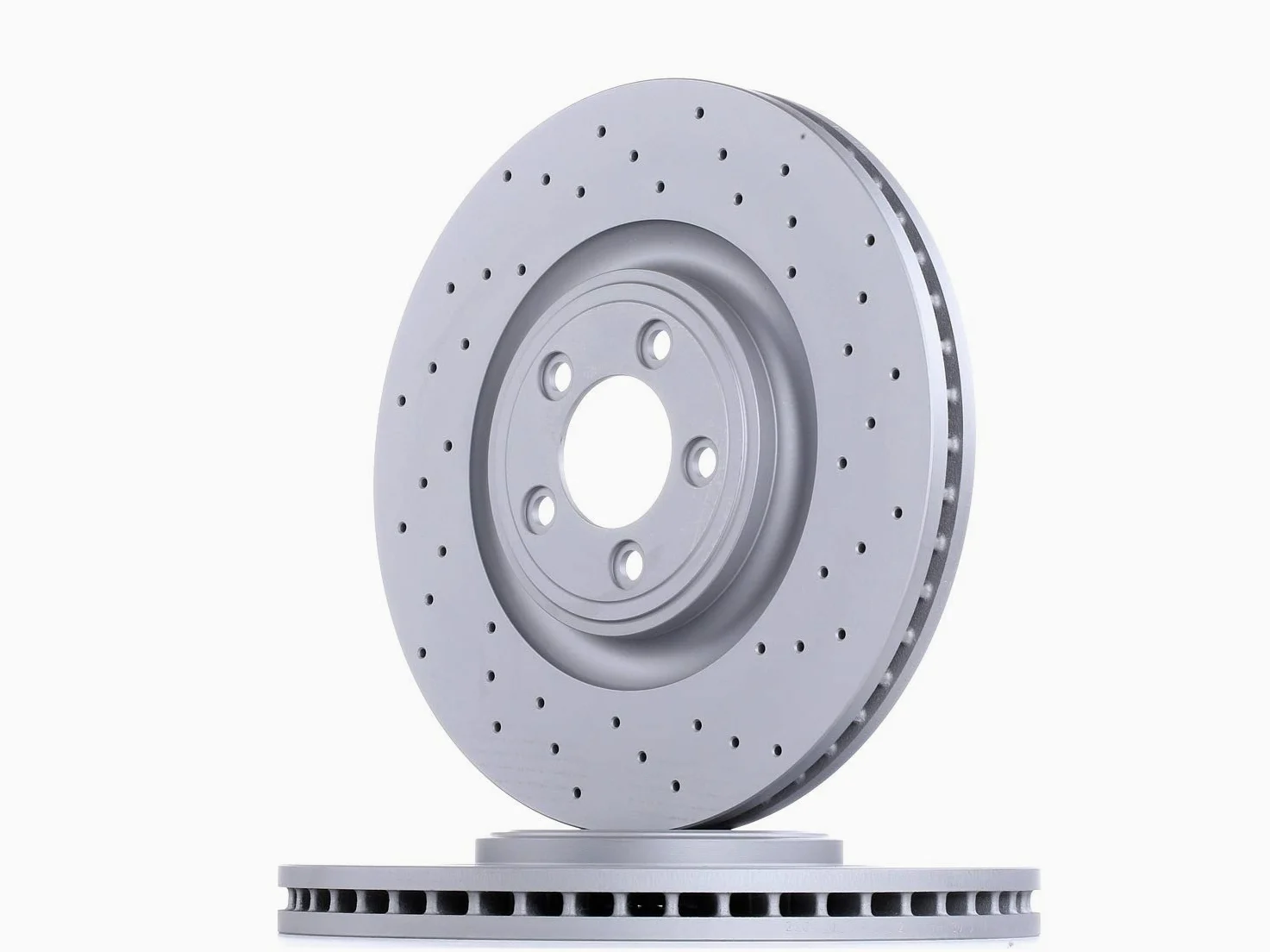 2x ZIMMERMANN Disco de freno Delantero Ø355mm Altura: 48mm Espesor: 32mm Cantidad de Taladros: 5/5 Corona de Agujeros - Ø: 108mm ventilación interna & perforado 290.2264.52