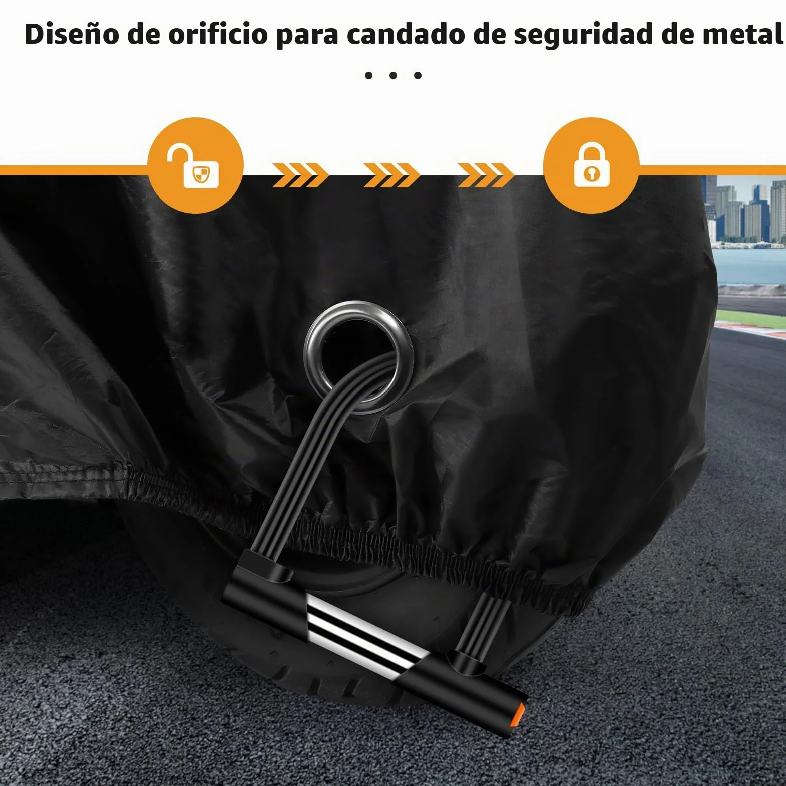 Brencco Funda para Motos 245X105X125 CM - Ligera, Impermeable y Fácil de Guardar, Compatible con Múltiples Modelos