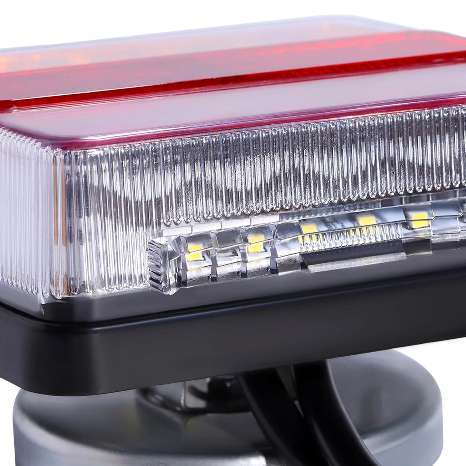 Conjuntos de Luces traseras magnéticas de 12 V para Remolque, Kit de Luces traseras con Cable de 7,5 m y Placa de Enchufe de 7 Pines para automóviles, Camiones y Plataformas.