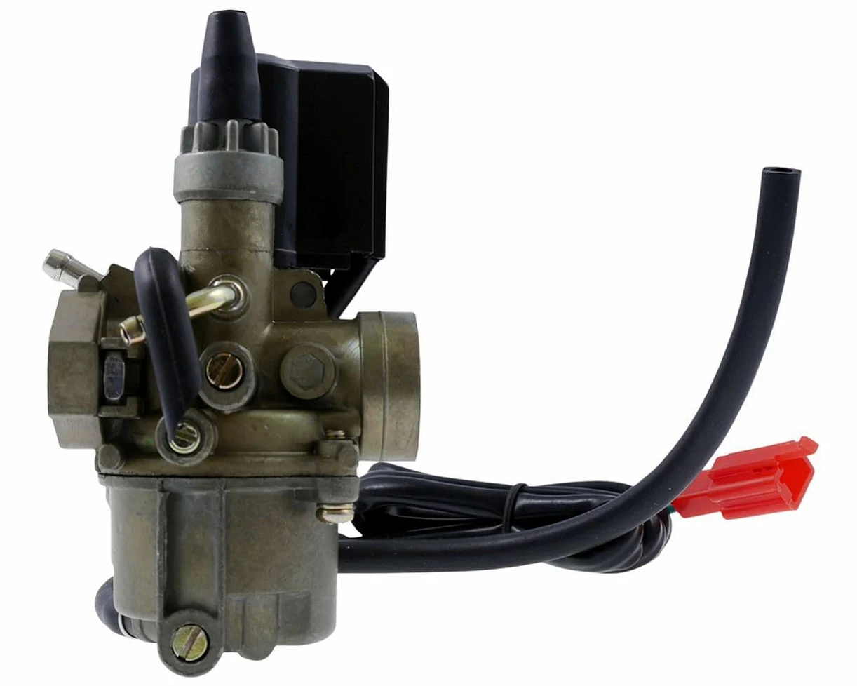Carburador 2EXTREME 12mm compatible con Peugeot, Honda, Kymco vertical – con estárter eléctrico, distancia orificios 35mm – repuesto para Speedfight, Buxy, Elystar