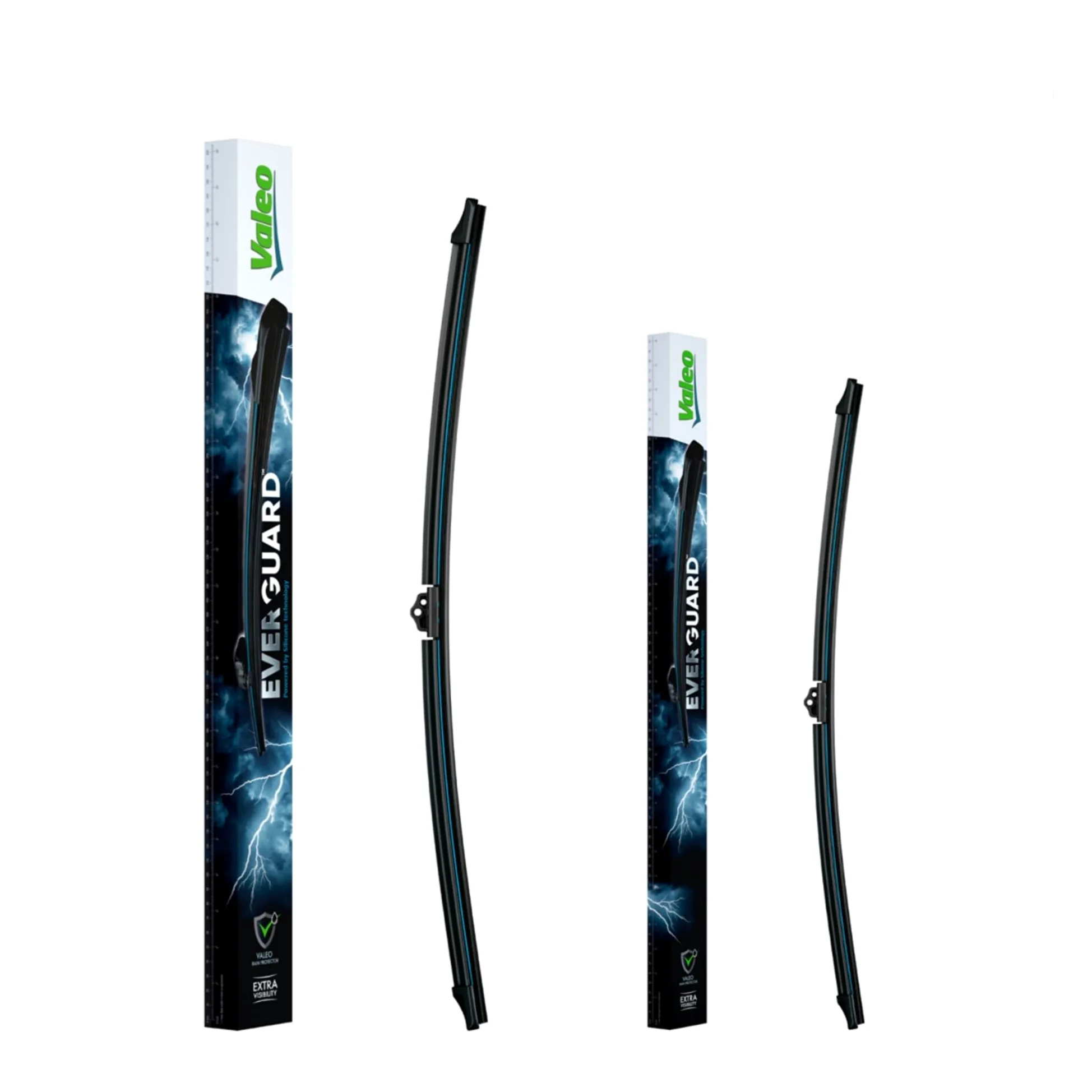 VALEO EVERGUARD - Premium - Kit de Escobillas Limpiaparabrisas Con Laminas de Silicona VSF60 + VSF58 - Longitudes: 600mm + 580mm - Escobillas Delanteras (Paquete de 2)