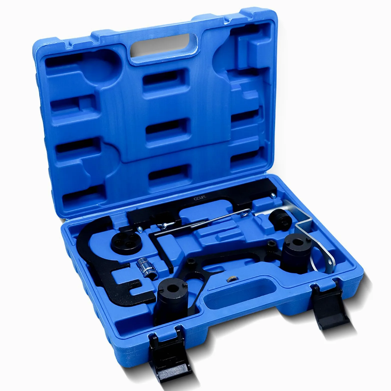 CCLIFE Juego de herramientas de ajuste de motor con bloqueo de eje de levas y herramienta de bloqueo de árbol de levas con pasador tensor de cadena – compatible con modelos BMW N47 N57 N47S N57S Serie