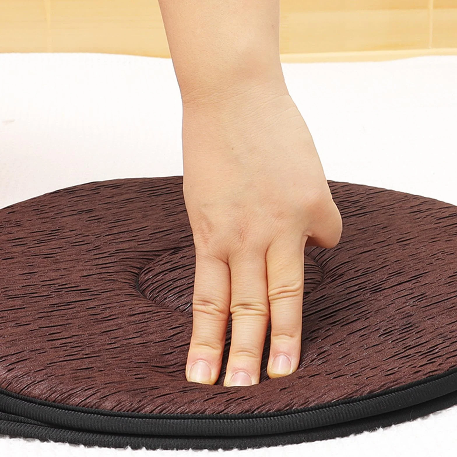 Cojín Resistente Giratorio Coche de Algodón Asiento para Redondo en Esponja Decorativo y Adecuado para Mujeres Embarazadas y Movilidad en Vehículo