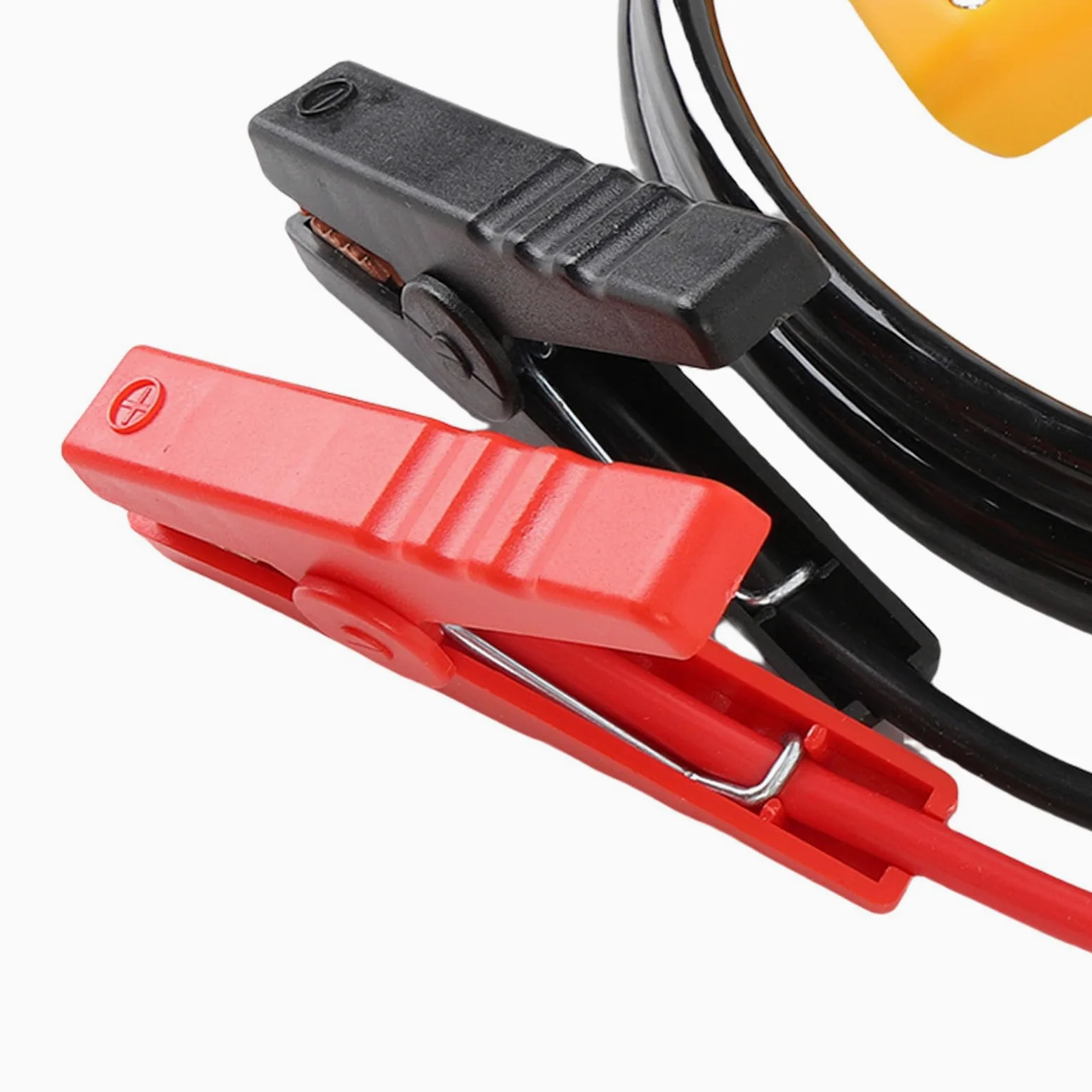 Qqmora Cables de Puente con Adaptador, Abrazaderas de Cable de Arranque de Batería de 8 AWG de 6 Pies para Baterías de 20 V, Automóviles, Camiones, SUV, Motocicletas, Alambre Reta