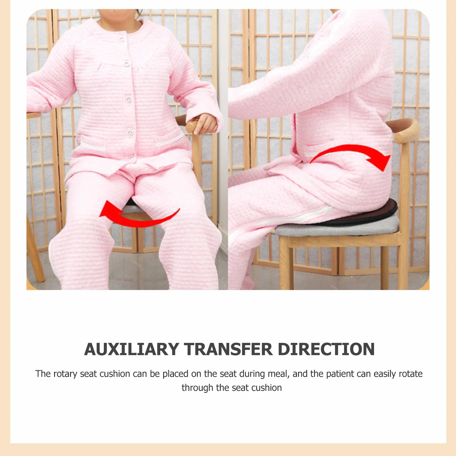 Cojín Resistente Giratorio Coche de Algodón Asiento para Redondo en Esponja Decorativo y Adecuado para Mujeres Embarazadas y Movilidad en Vehículo