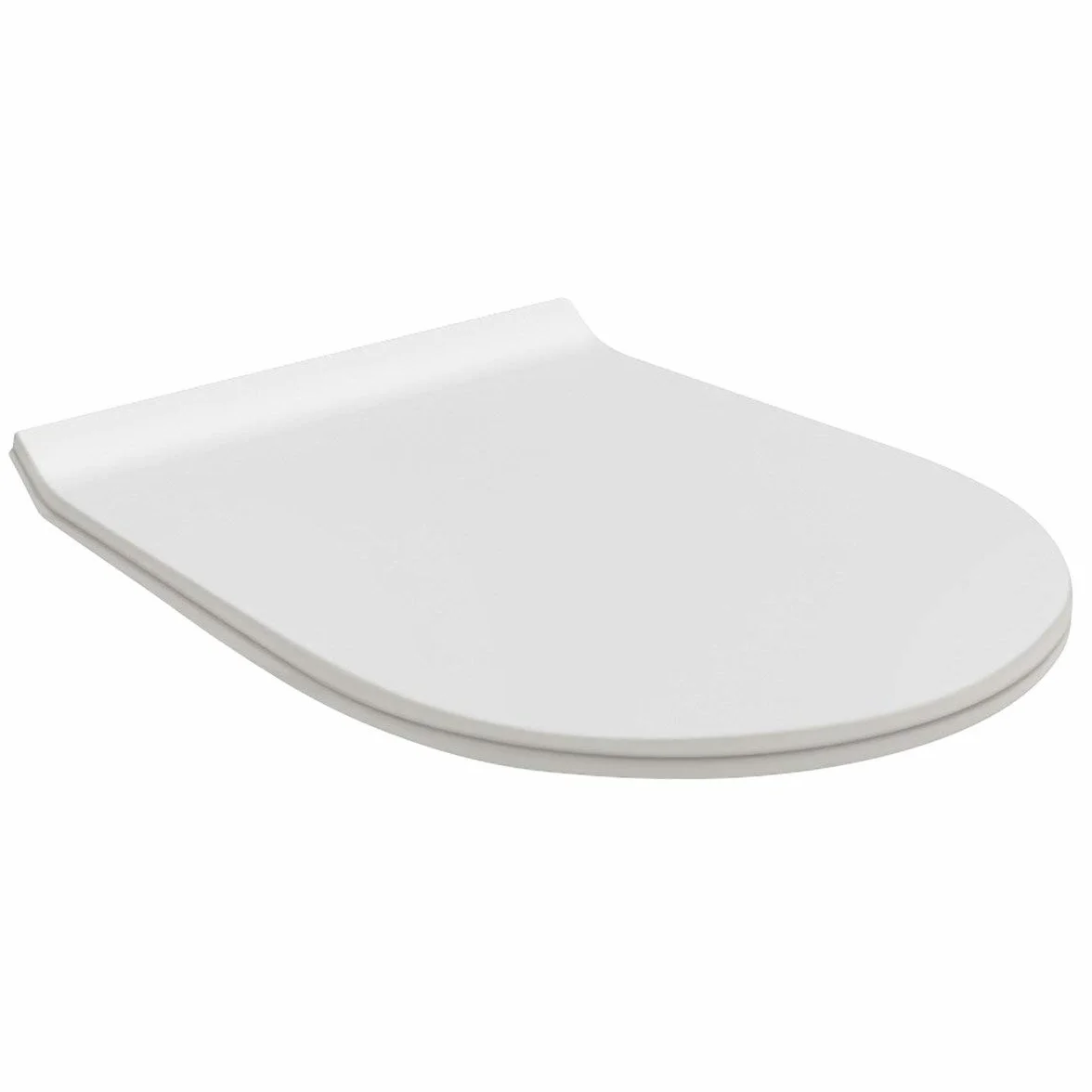 flaminia QKCW09 - Asiento Slim RALLENT.Blanco para Serie Quick/App, Blanco, no