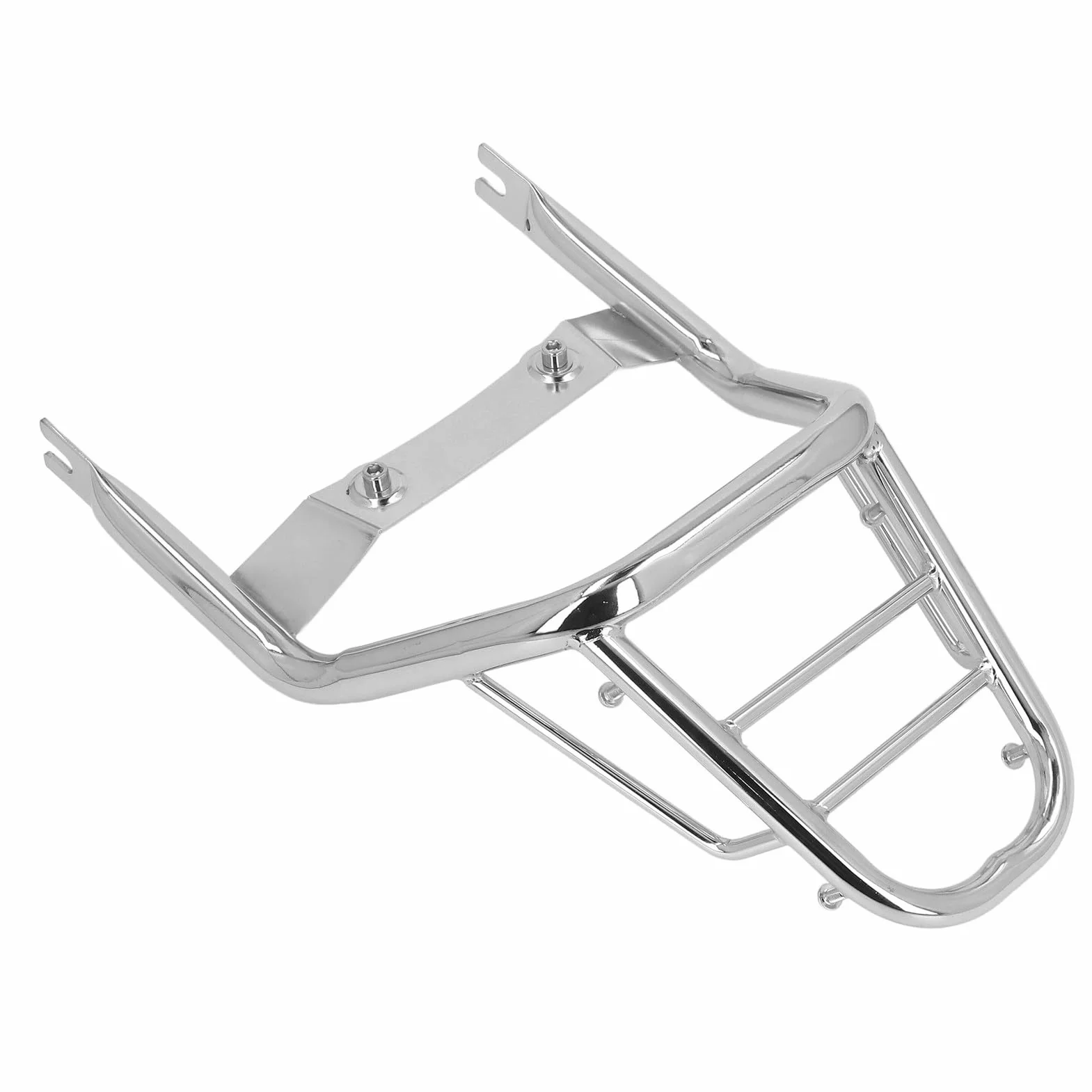 Yosoo Health Gear Portaequipajes Trasero, Portaequipajes Cromado de Acero Al Carbono para Monkey 125 2018 2022, Estante de Almacenamiento Duradero con Pasamanos para Motocicletas