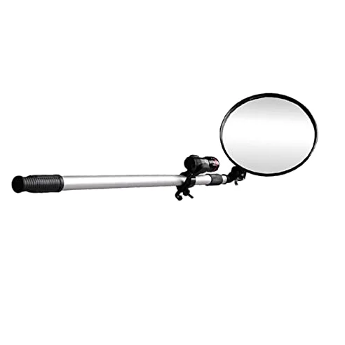 Espejo De Seguridad para Inspección De Bajos De Vehículos, Espejo De Búsqueda Portátil para Automóviles con Reflector De Esquina, Retráctil con Poleas, Adecuado para
