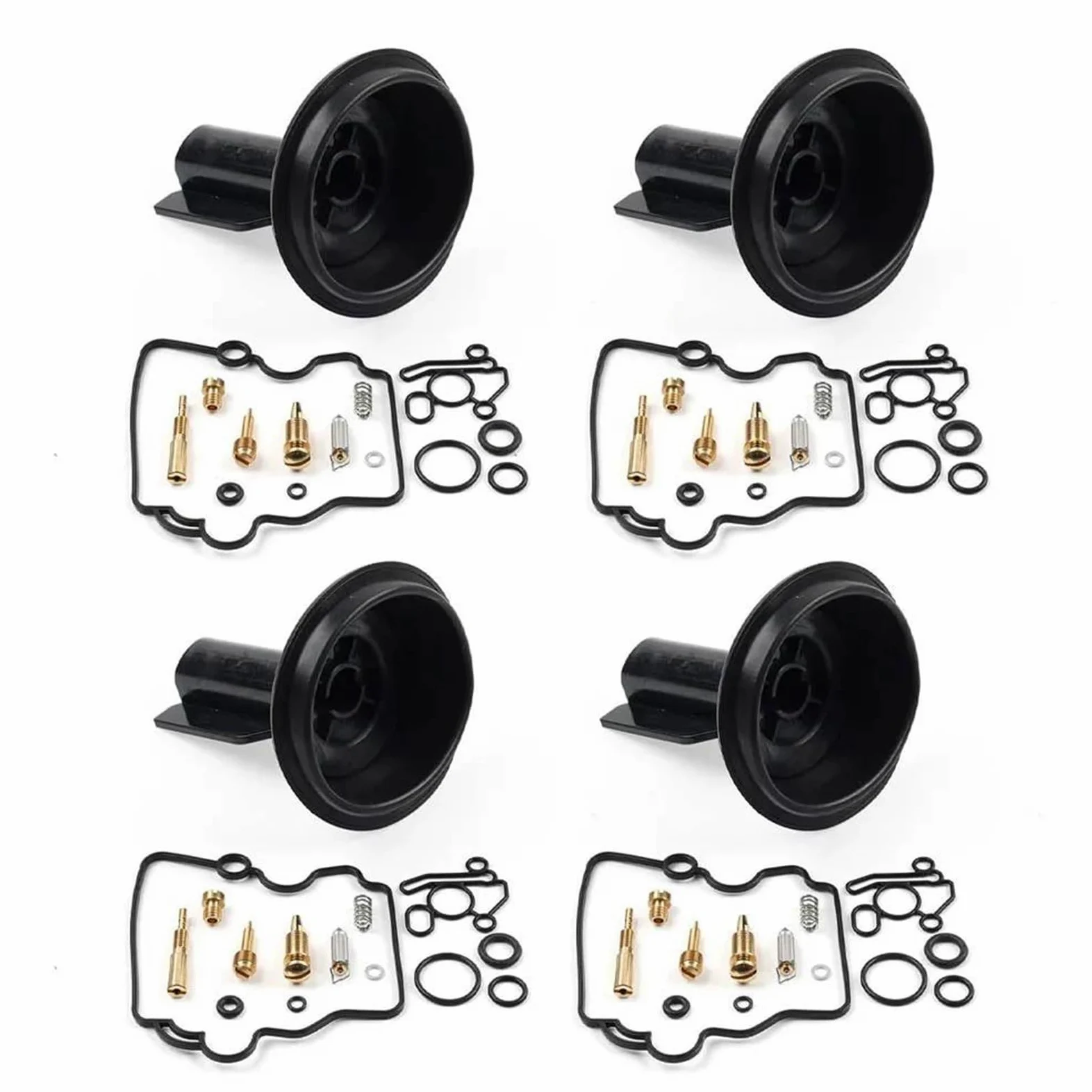 BAYDE Kit de Juntas de carburador Juego De 4 Kits De Reparación De Carburador Motocicleta para Suzuki para RF900R 1994-1997