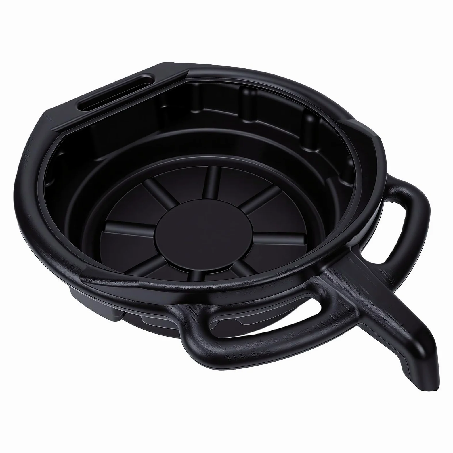 CHICIRIS Bandeja de Drenaje de Aceite de 15 litros, Recogedor de Goteo de Aceite Antisalpicaduras con Boquilla Vertedora para Coche, Motocicleta, Camión