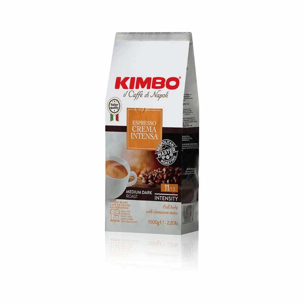 Kimbo Crema Intensa Granos de Café Enteros Tueste Medio 1kg