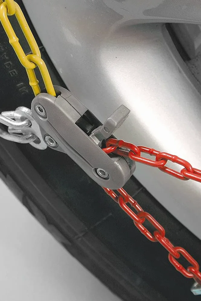 Cadena DE Nieve para Coches con Goma 890 15" CERCHIO 15" Pareja DE Cadenas DE Malla DE 7MM APROBADAS para Ruedas DE Coche DE Carretera Cable DE Acero Inoxidable para Hielo