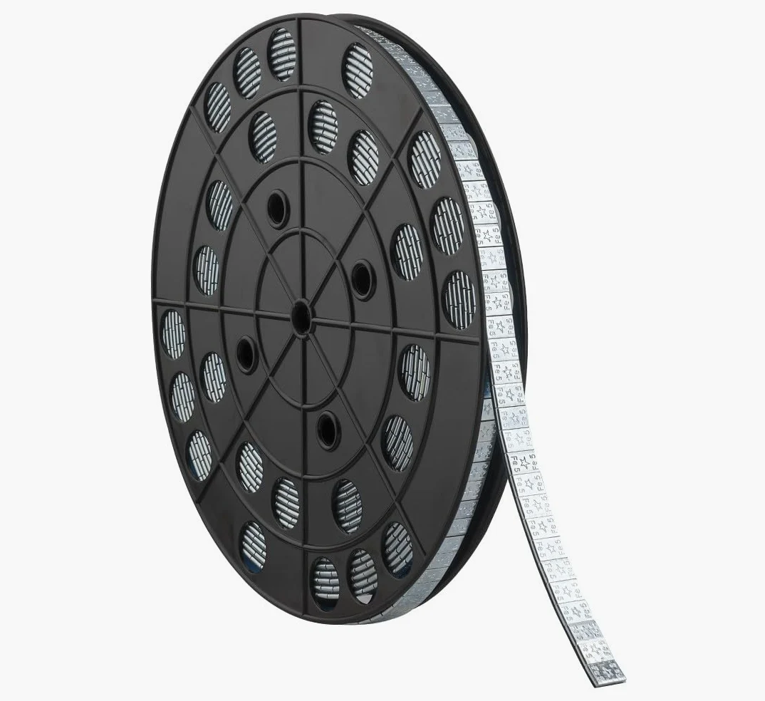 SIO Rollo Contrapesas Adhesivas para Llantas Coche 6 kg – Pesos Equilibrado 5g Segmentados – Plomo/Acero para Equilibradora – Adhesivo Fuerte Anticorrosión – Taller Mecánico Profesional