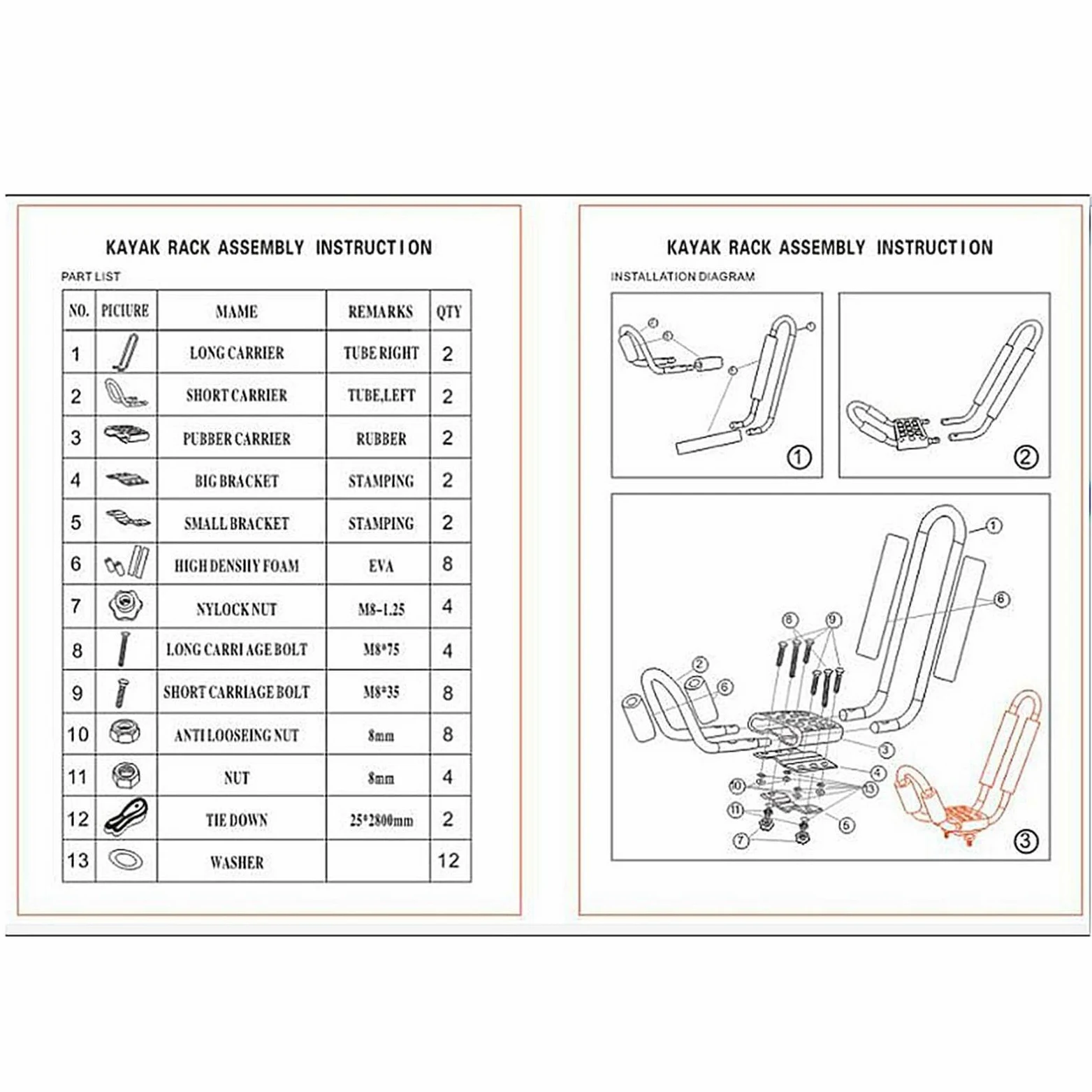 Soporte Plegable para Kayak en el Techo, 2 Unidades, Soporte Plegable para | tabla de surf de coche, soporte de snowboard para esquí, snowboard, cañas de pescar, monopatines, kayak