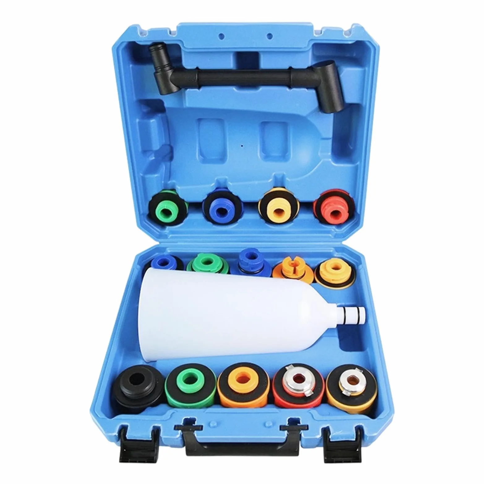 Kit de embudo para motor 16 piezas juego de embudo con purga flexible, | Kit Embudo Llenado Radiador Para Automóviles Camiones SUV De Refrigeración Radiador Purga