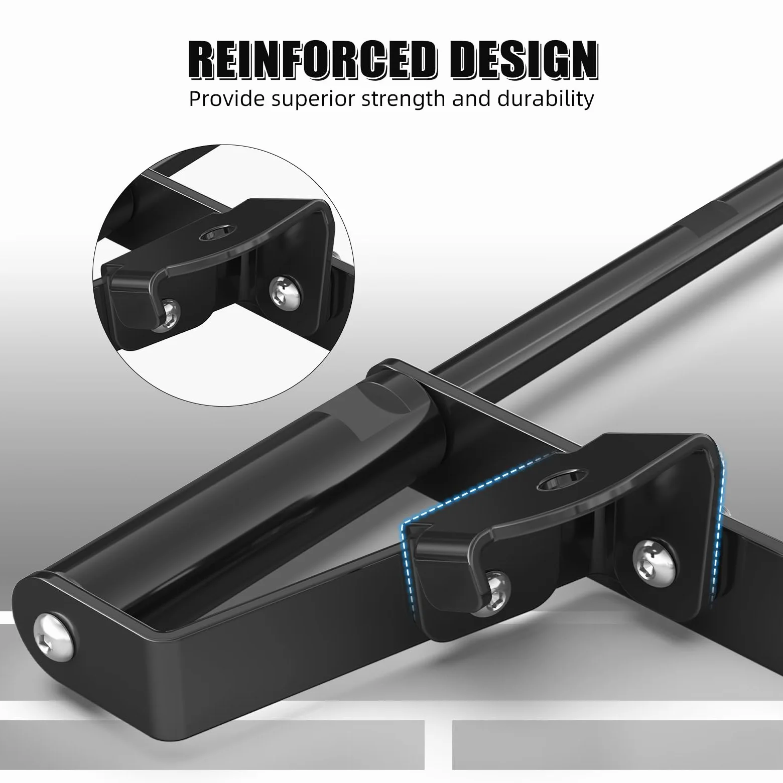 NICECNC Barra de Agarre Trasera Ancha Negra Compatible with Raptor 700 2006-2018