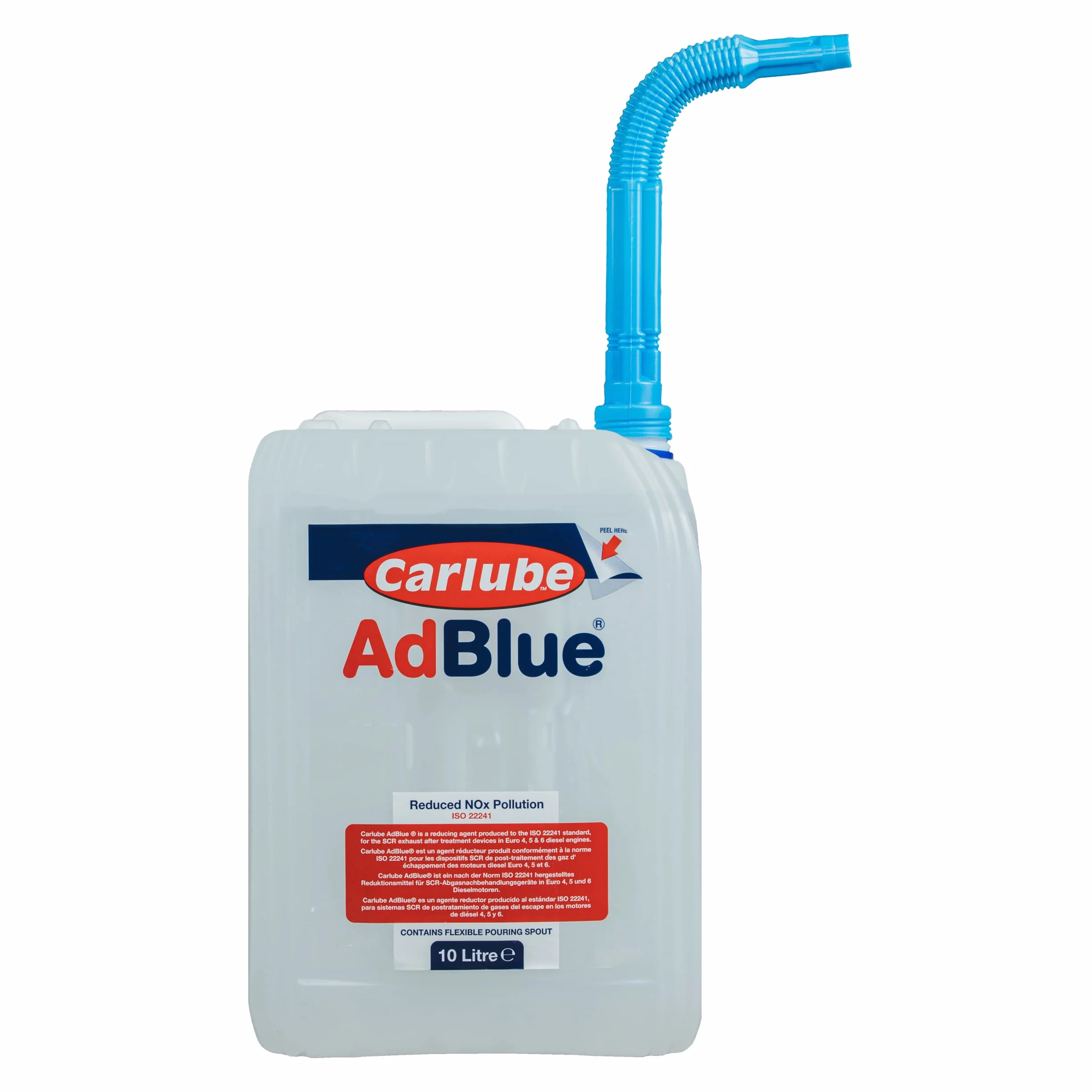 Carlube Adblue - Boquilla de vertido integrada para Coche y camión, 10 litros