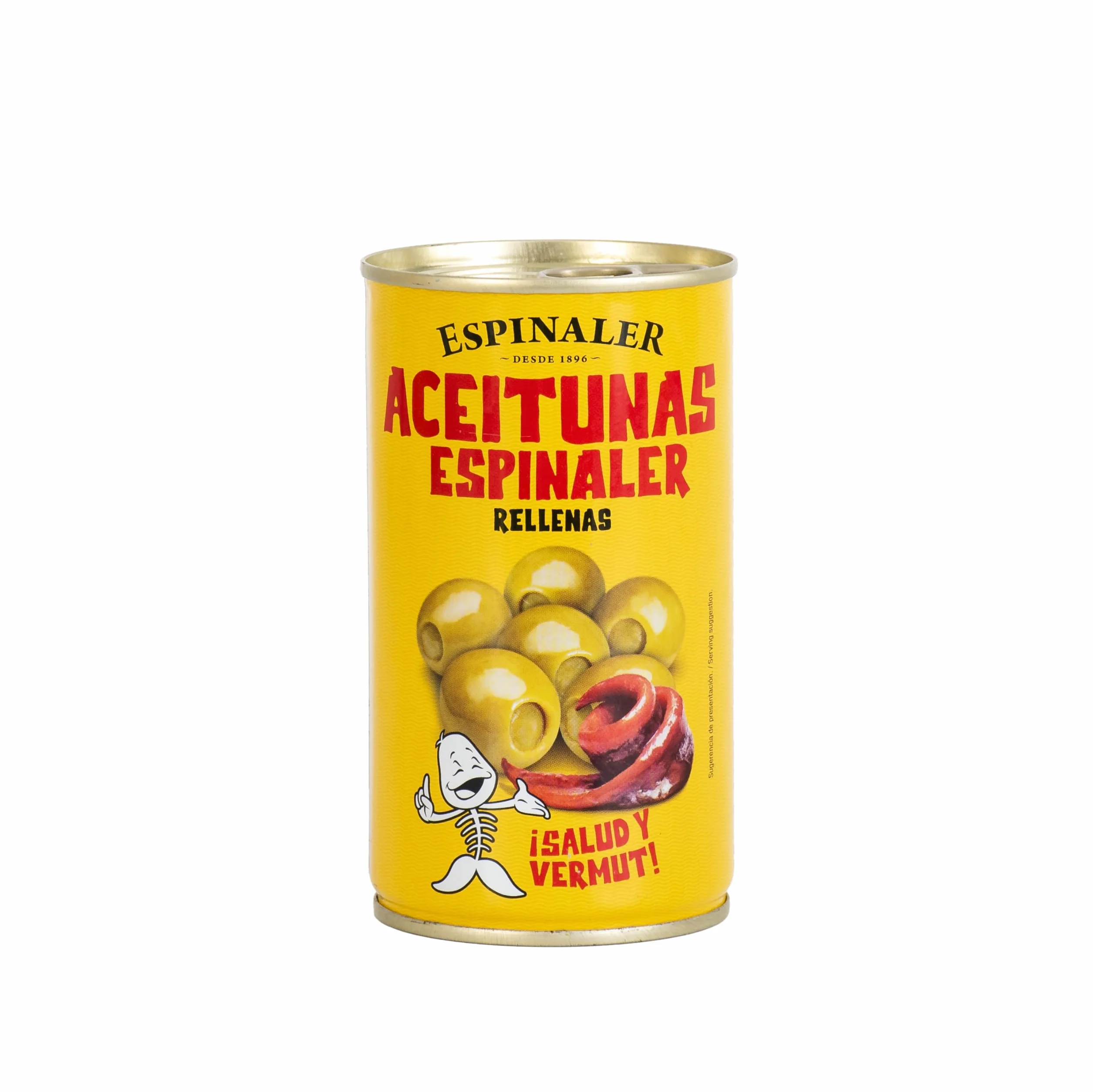 Espinaler Aceitunas Rellenas 350 gr - Olivas Verdes Rellenas - Encurtidos Gourmet - 15 Pack