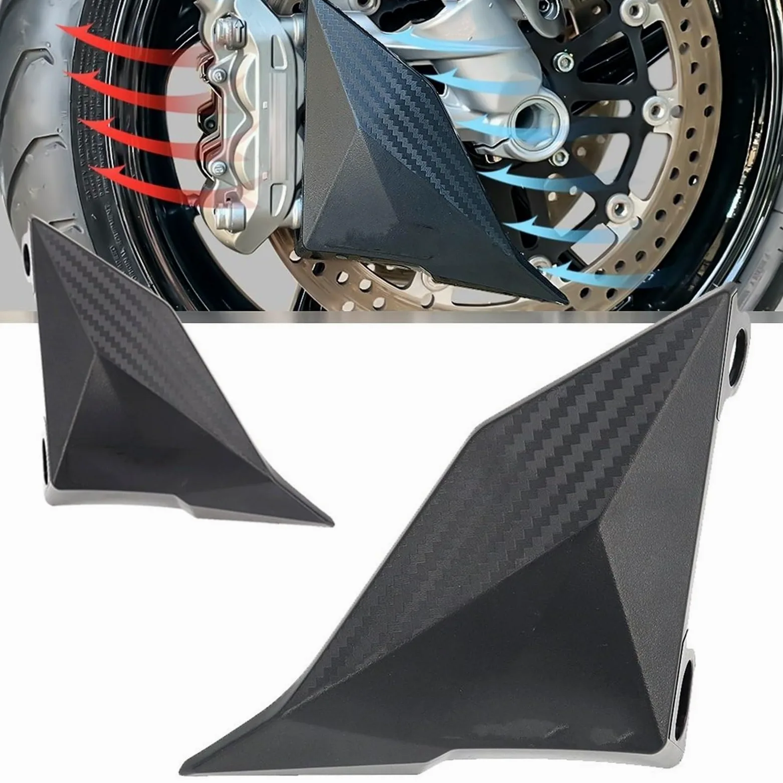 Refrigeración de Pinza de Freno Conductos de refrigeración de Aire de Pinza ABS compatibles con Suzuki GSX R1000 GSX S1000F GSXR1000 GSX-S1000 GSX-S1000F GSX-S1000Z