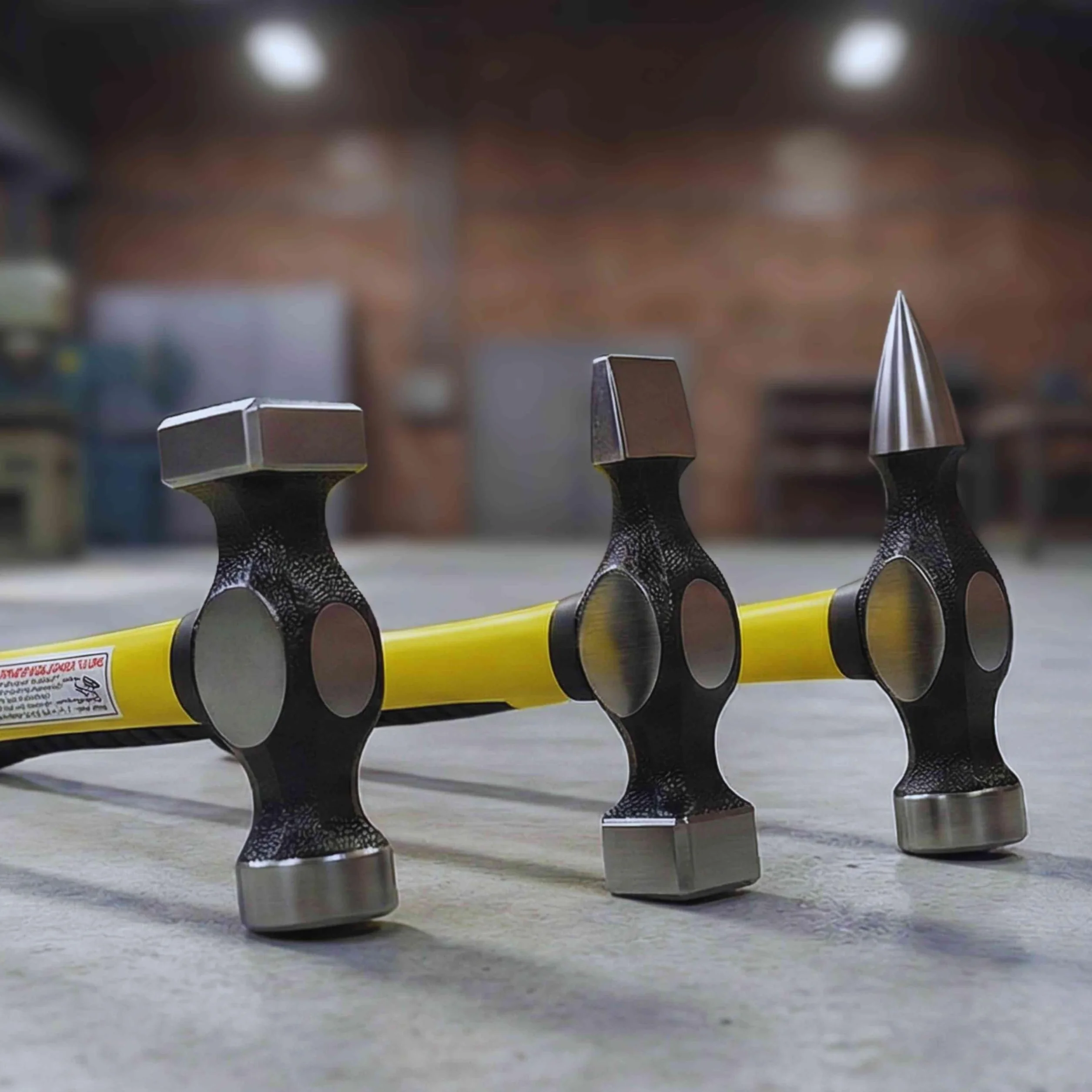 TOWAY Juego de tases y martillos 7 piezas, Juego de herramientas de reparación de carrocería profesional con mangos de fibra de vidrio 454222 (Budget)